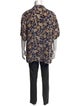 Brioni Paisley Print Short Sleeve Shirt
