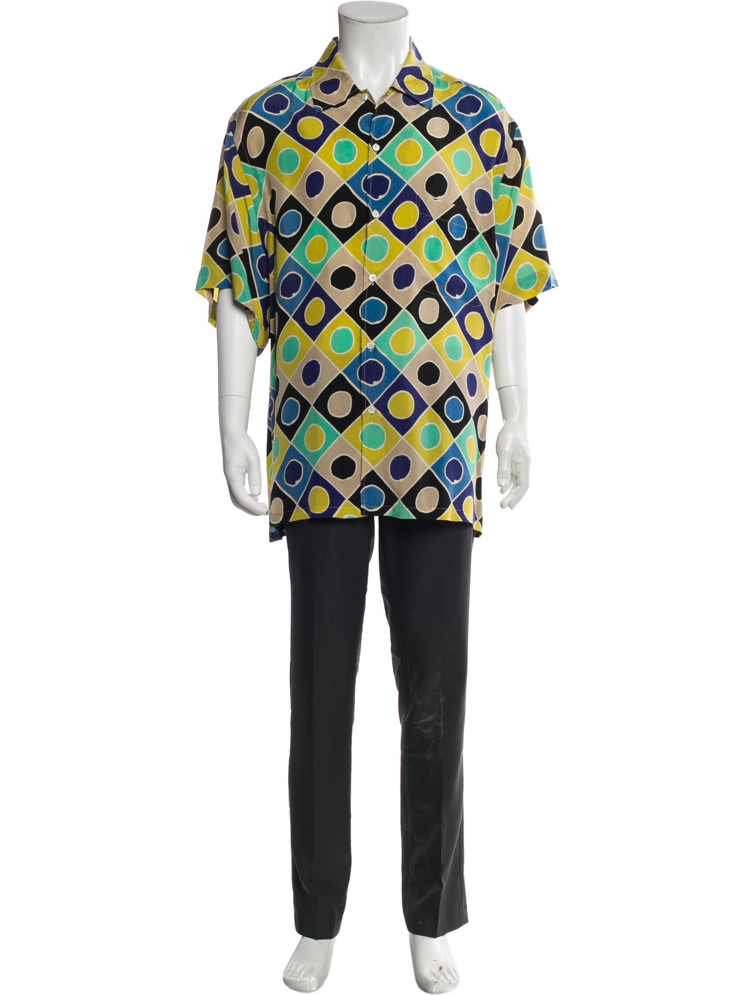 Brioni Floral Print Three-Quarter Sleeve Shirt