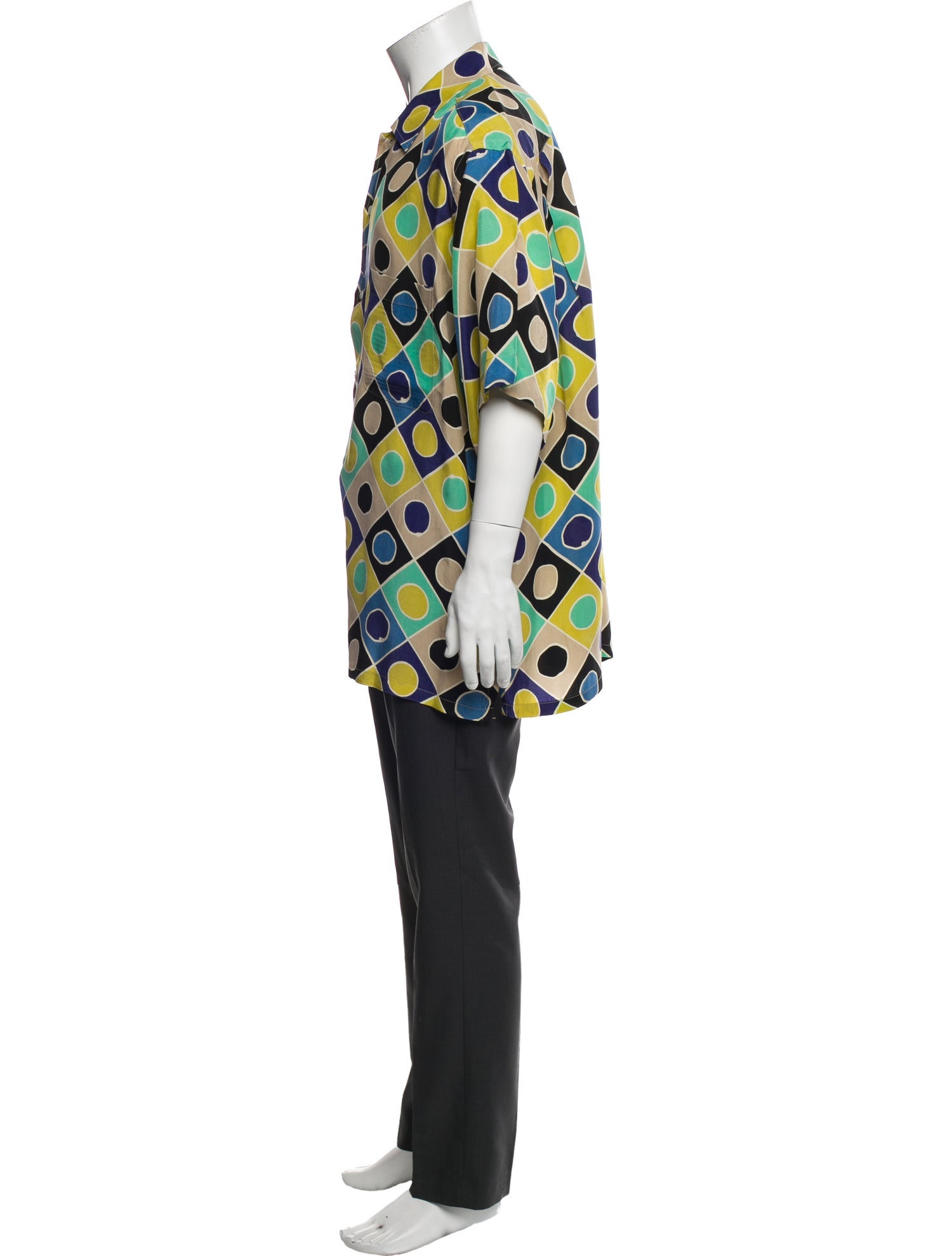 Brioni Floral Print Three-Quarter Sleeve Shirt