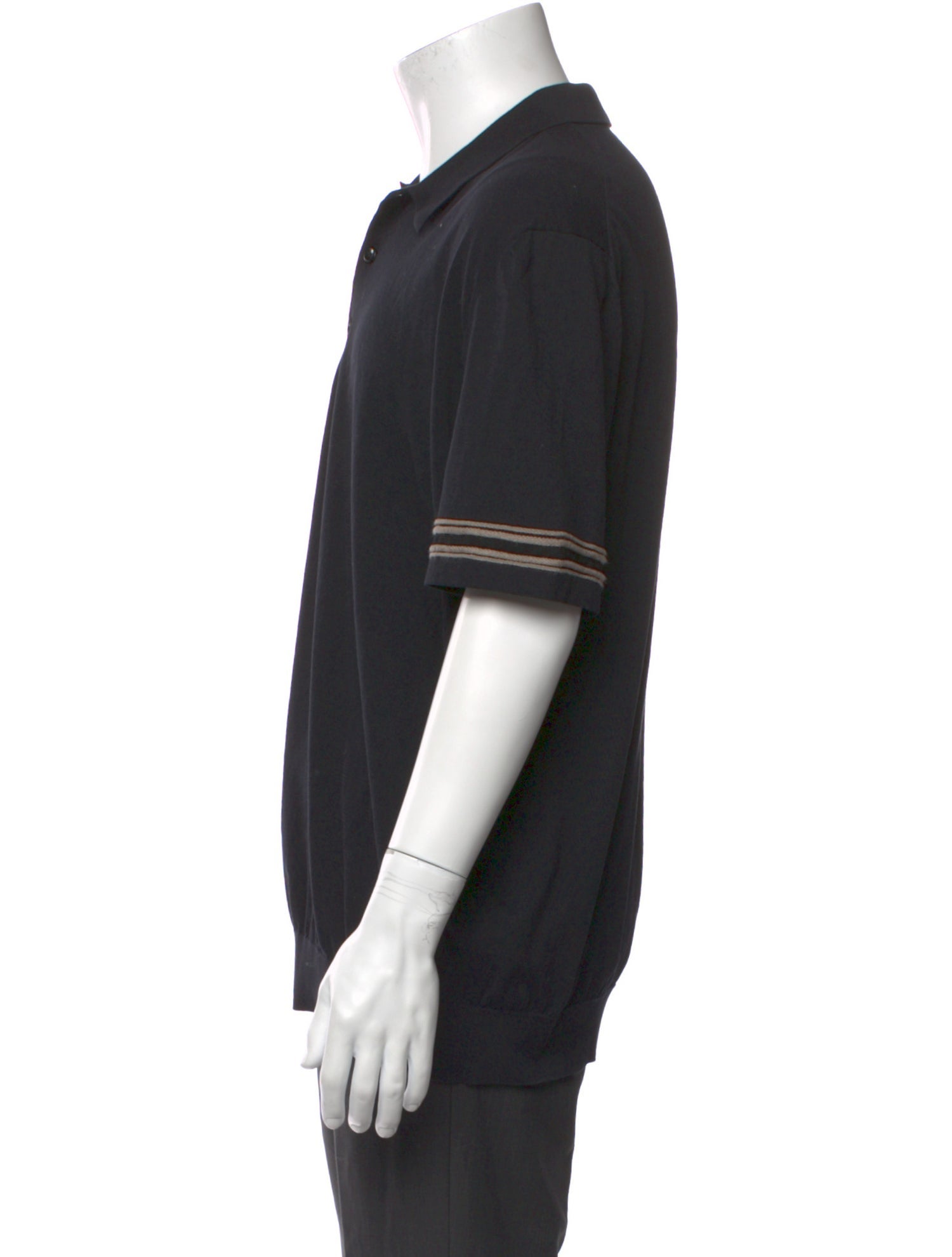 Brioni V-Neck Short Sleeve Polo Shirt