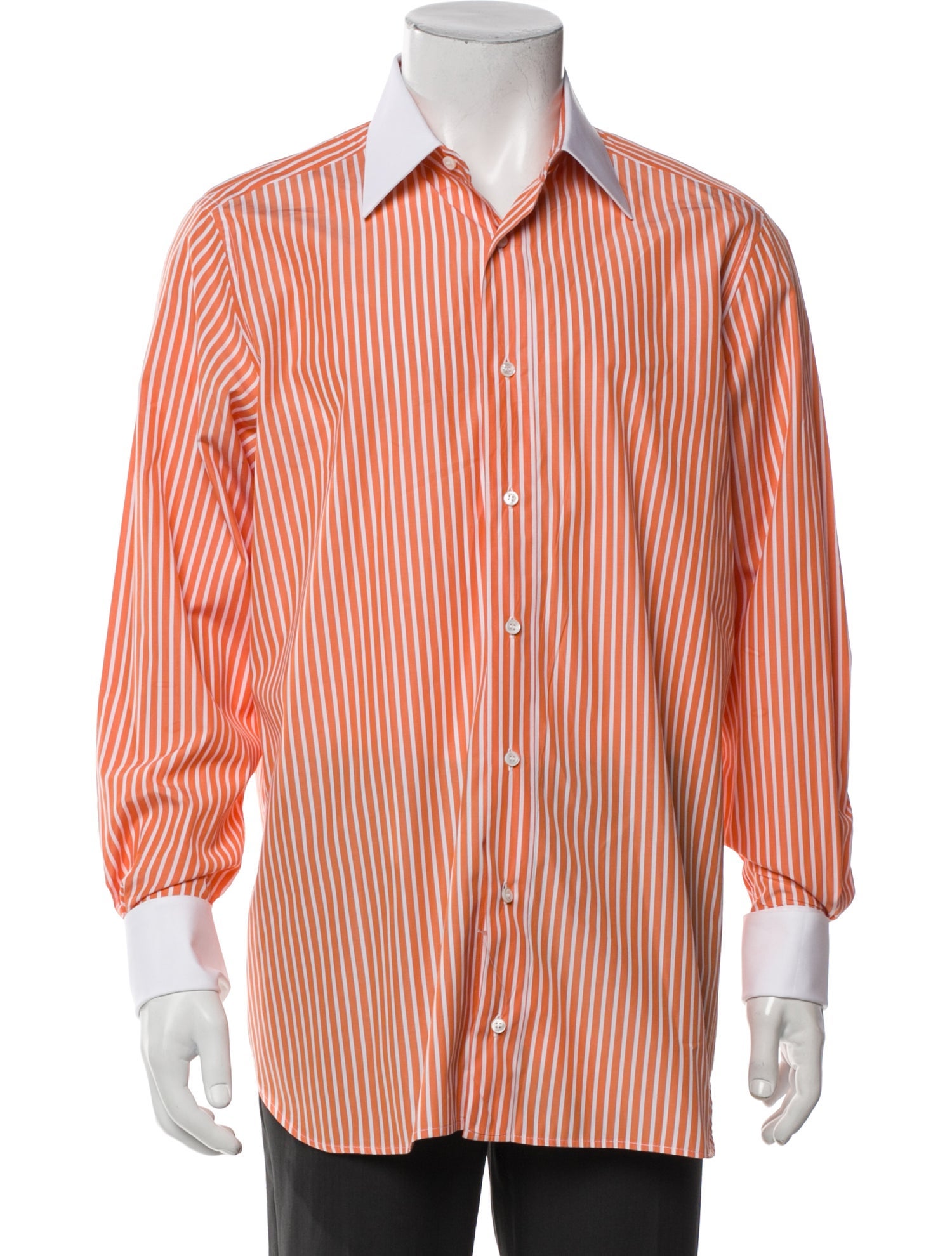 Brioni Striped Long Sleeve Shirt