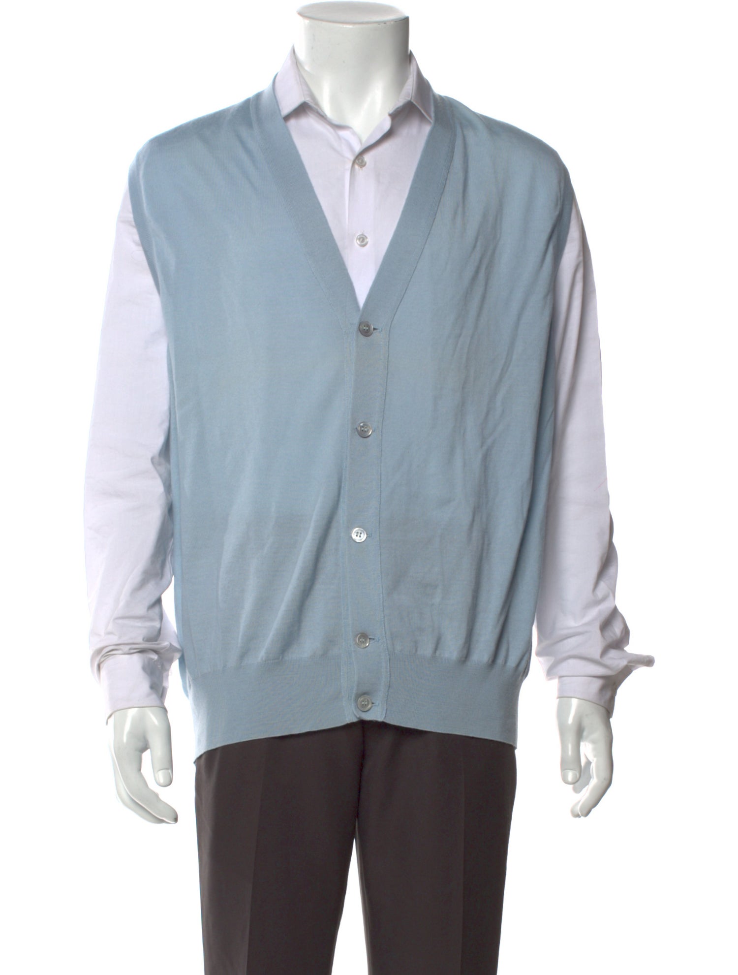 Brioni Wool V-Neck Cardigan