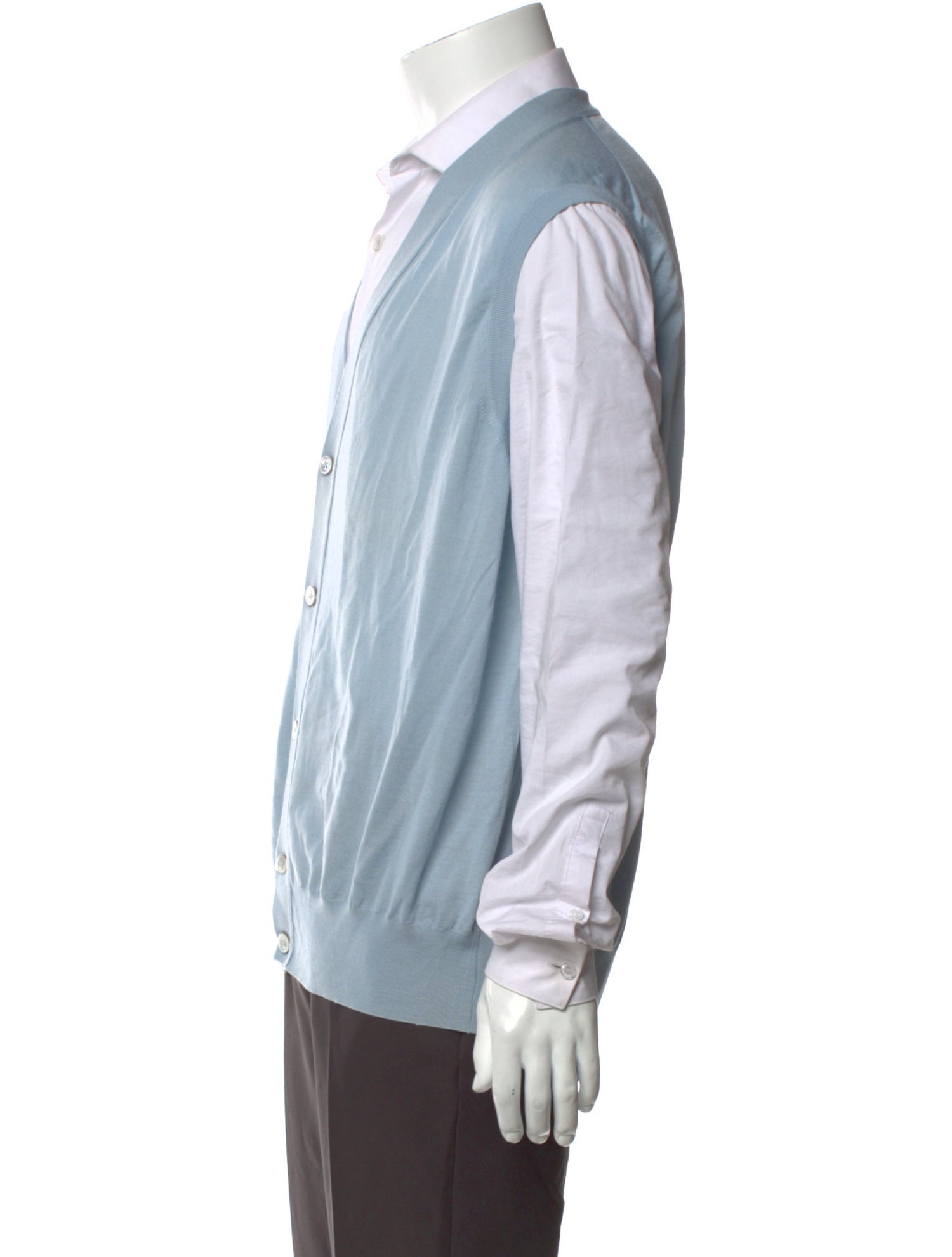 Brioni Wool V-Neck Cardigan