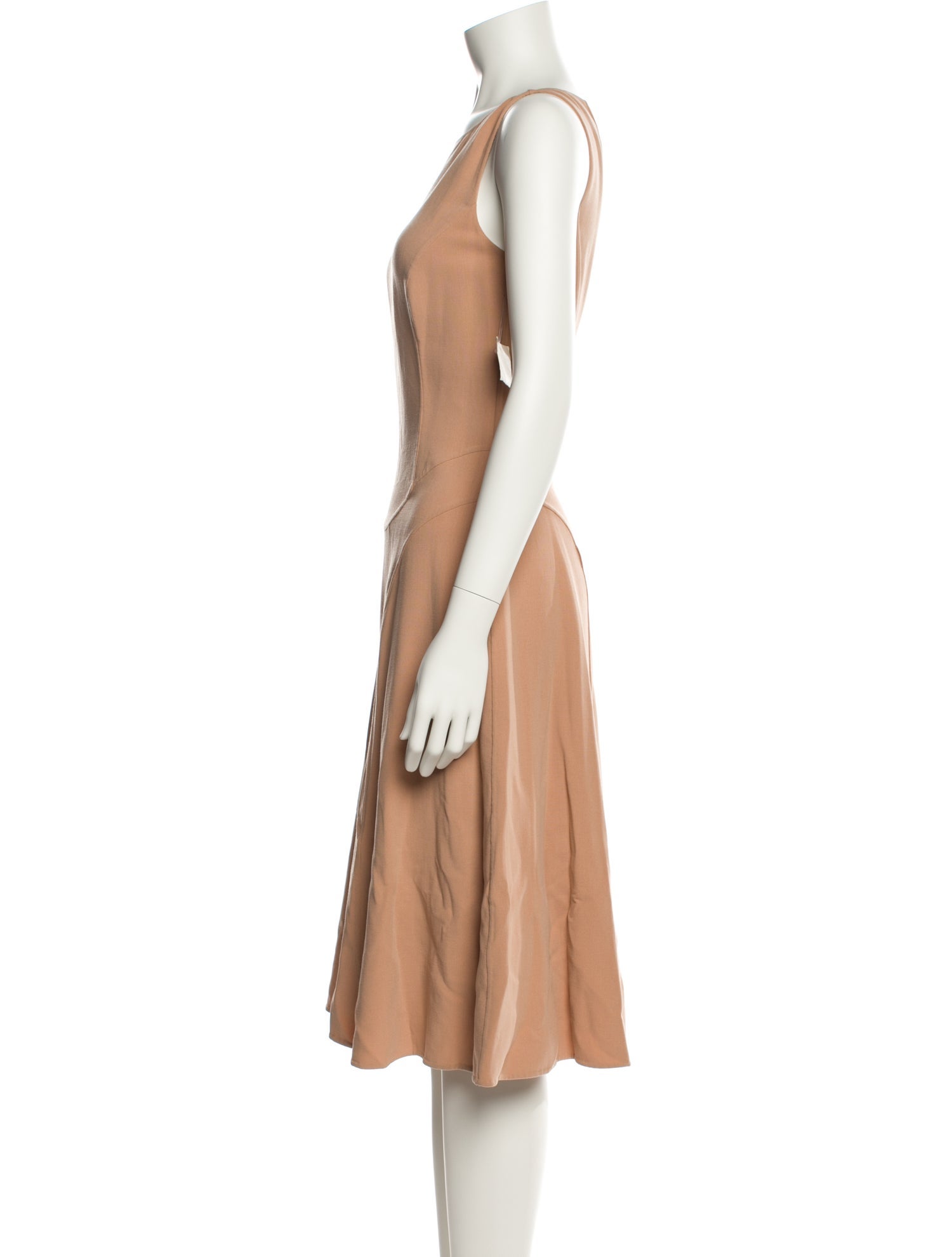 Brioni Virgin Wool Midi Length Dress