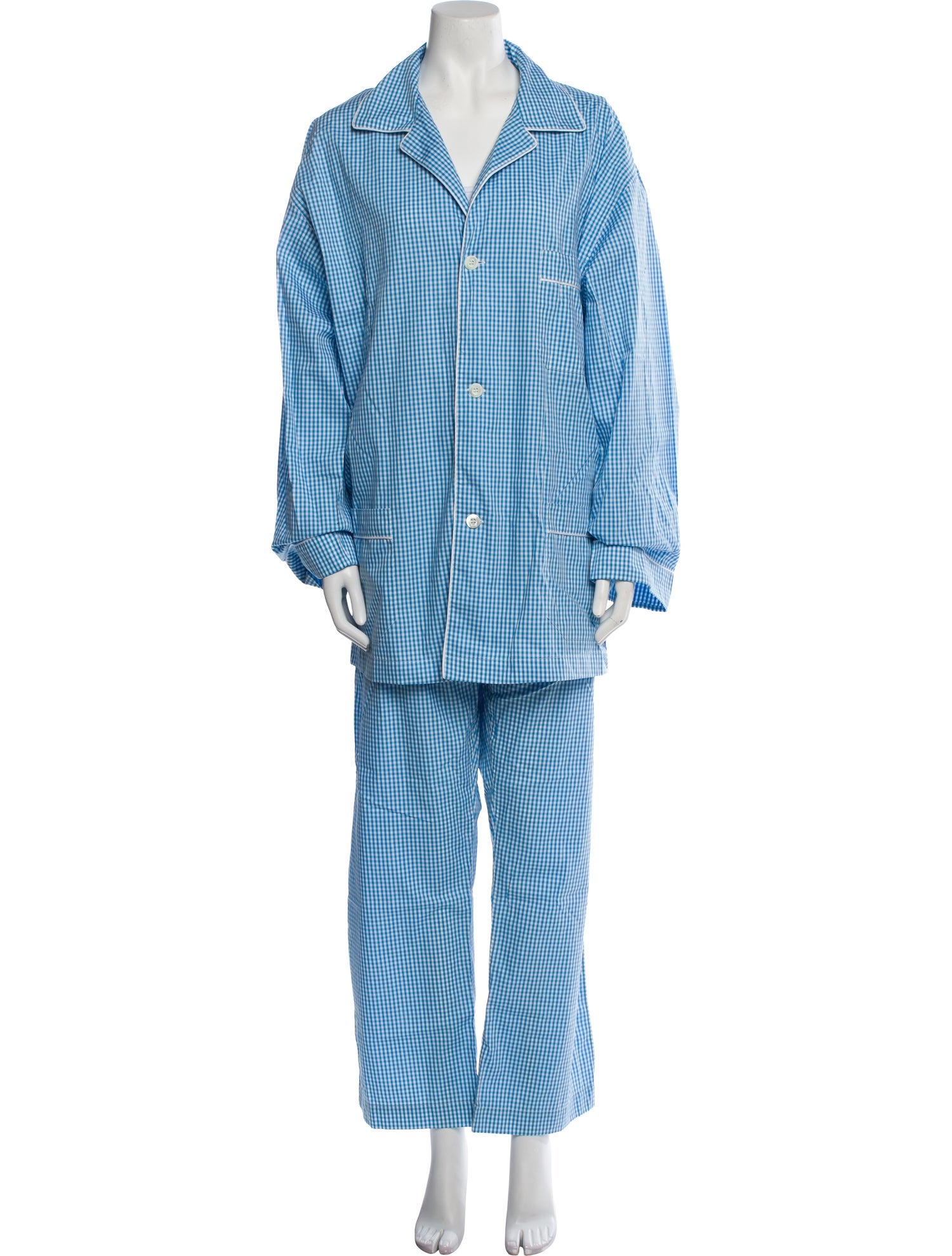 Brioni Plaid Print Lounge Set