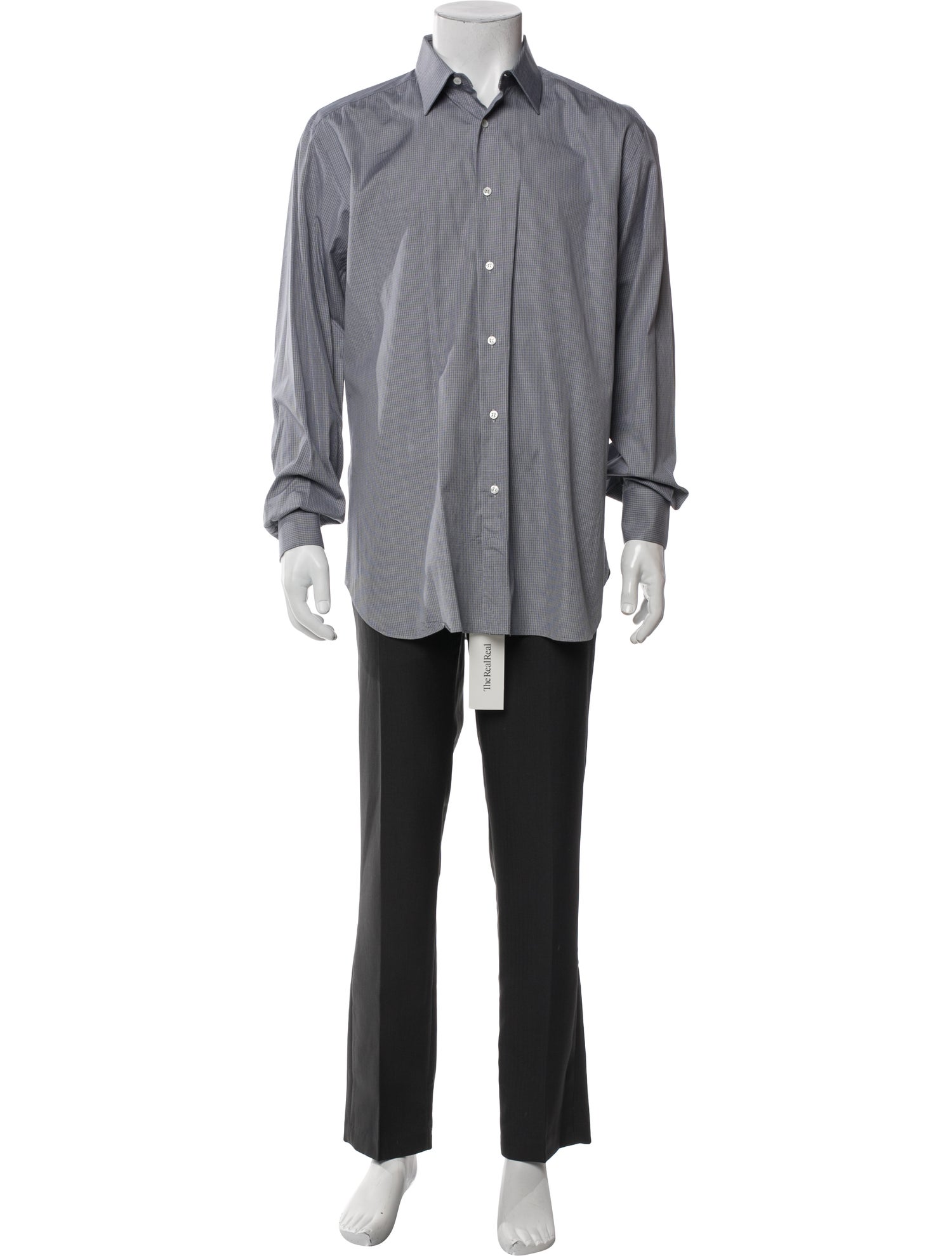 Brioni Striped Long Sleeve Dress Shirt