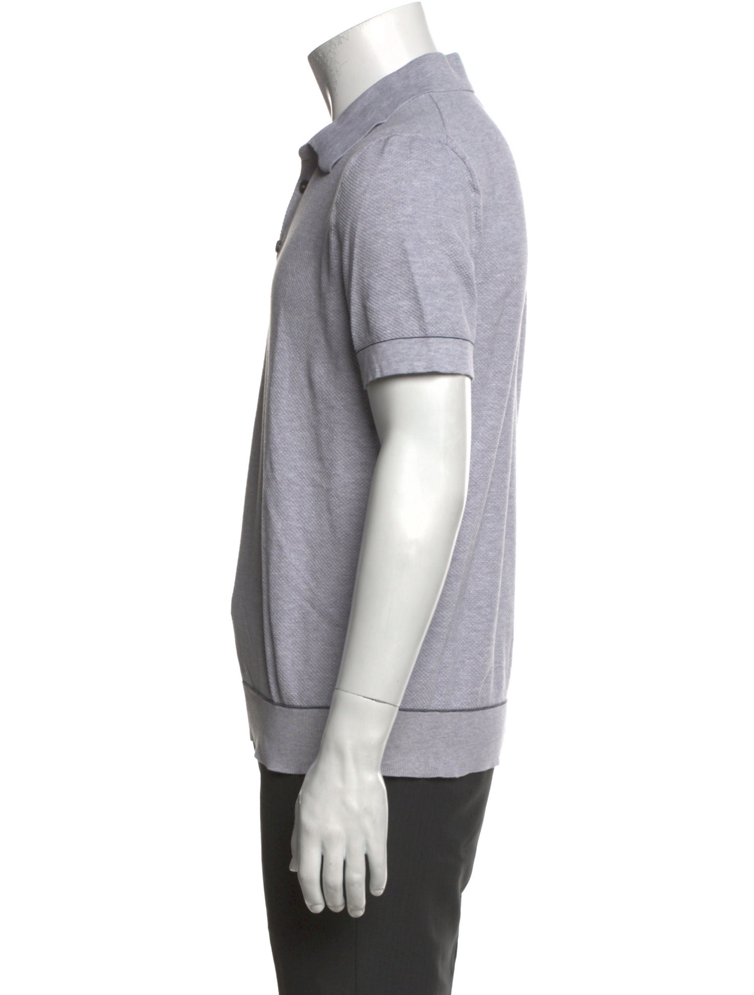 Brioni Crew Neck Short Sleeve Polo Shirt