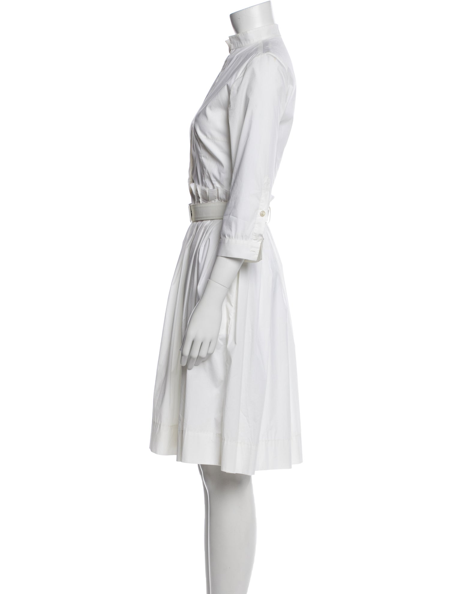 Brioni Mock Neck Knee-Length Dress