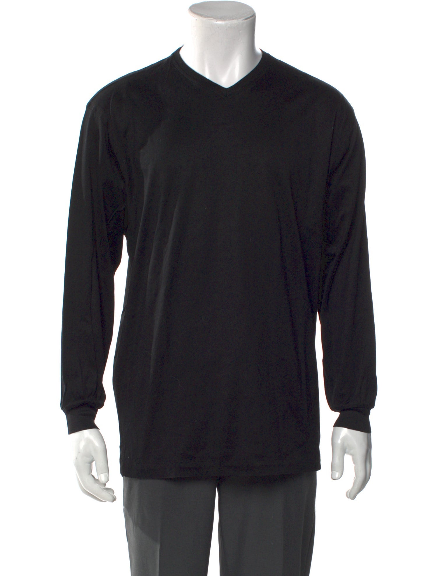 Brioni V-Neck Long Sleeve T-Shirt