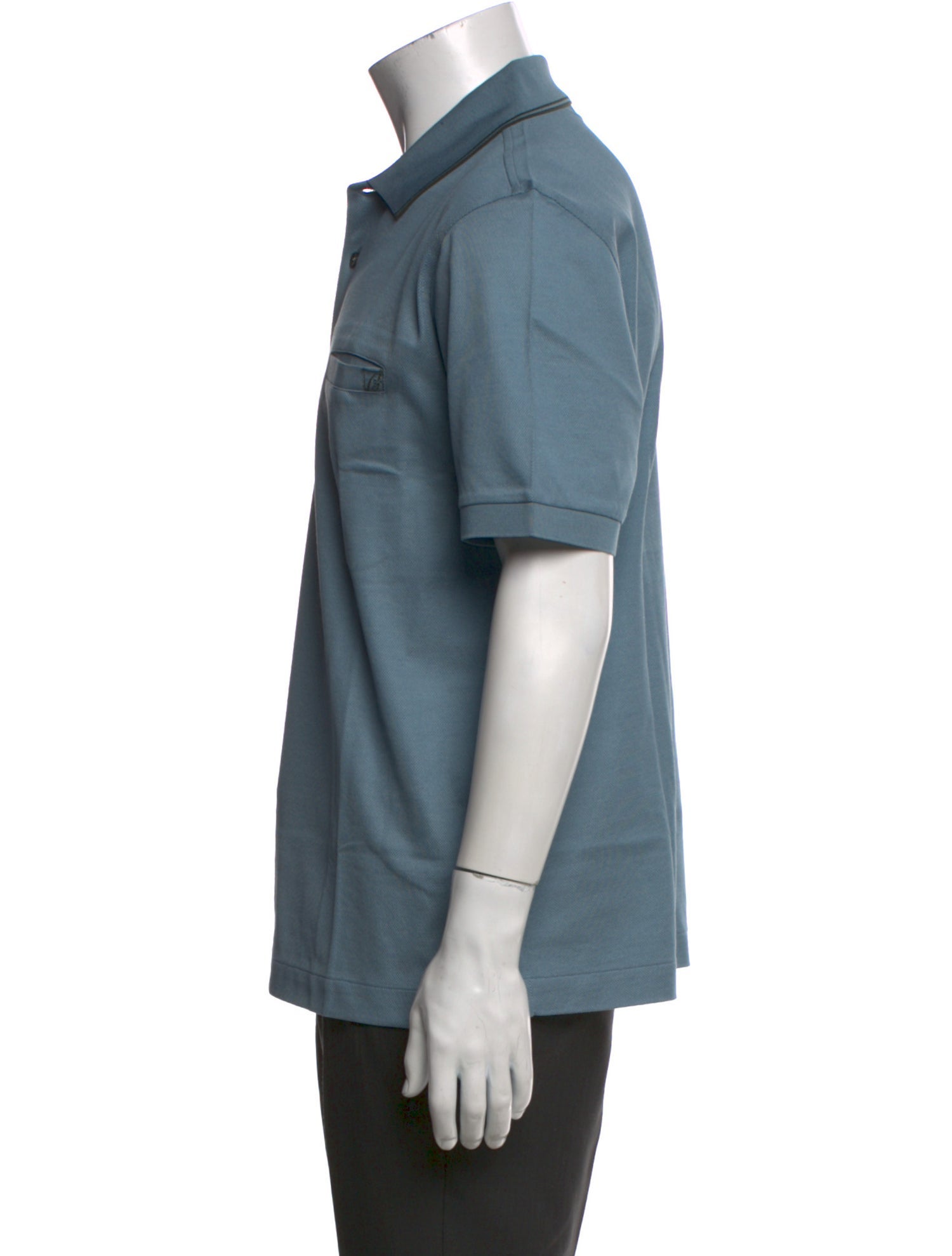 Brioni Collar Short Sleeve Polo Shirt