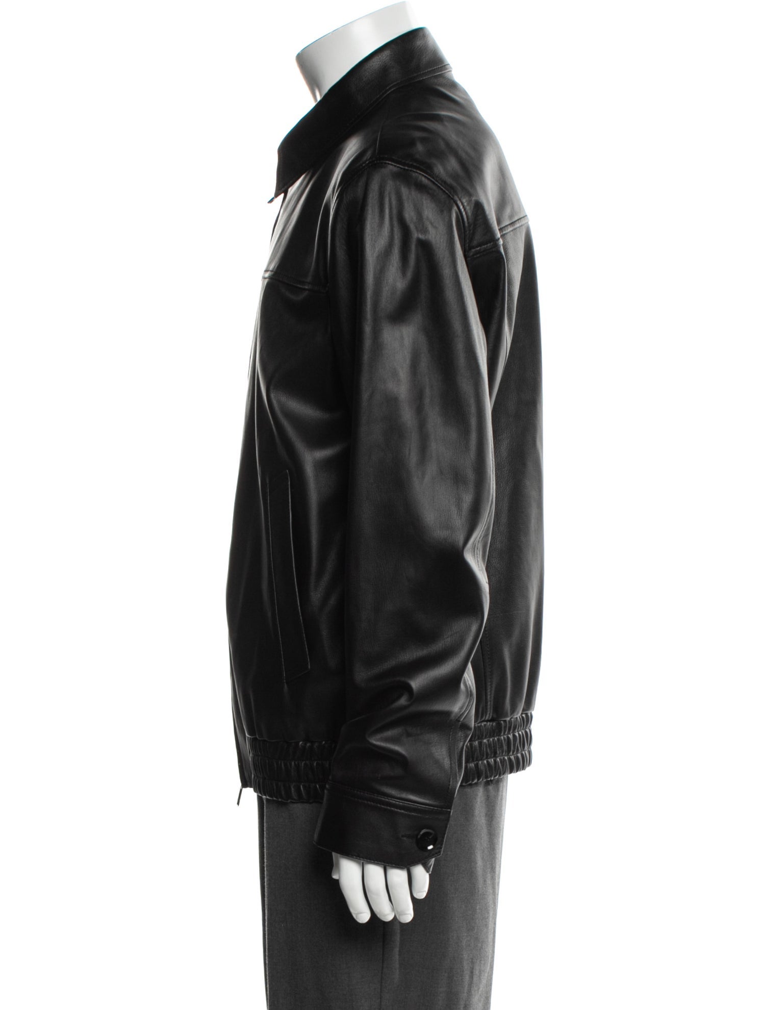 Brioni Lamb Leather Moto Jacket