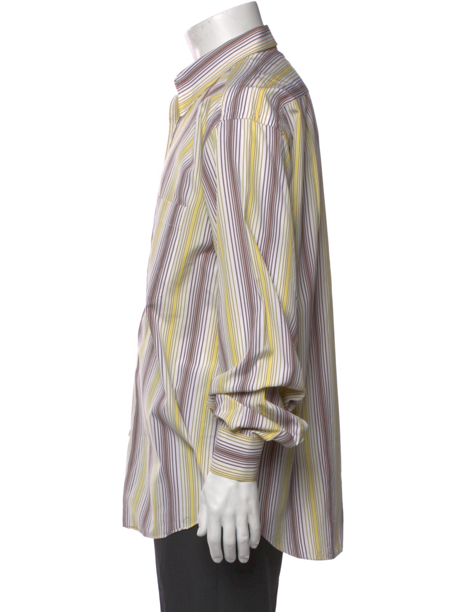 Brioni Striped Long Sleeve Shirt