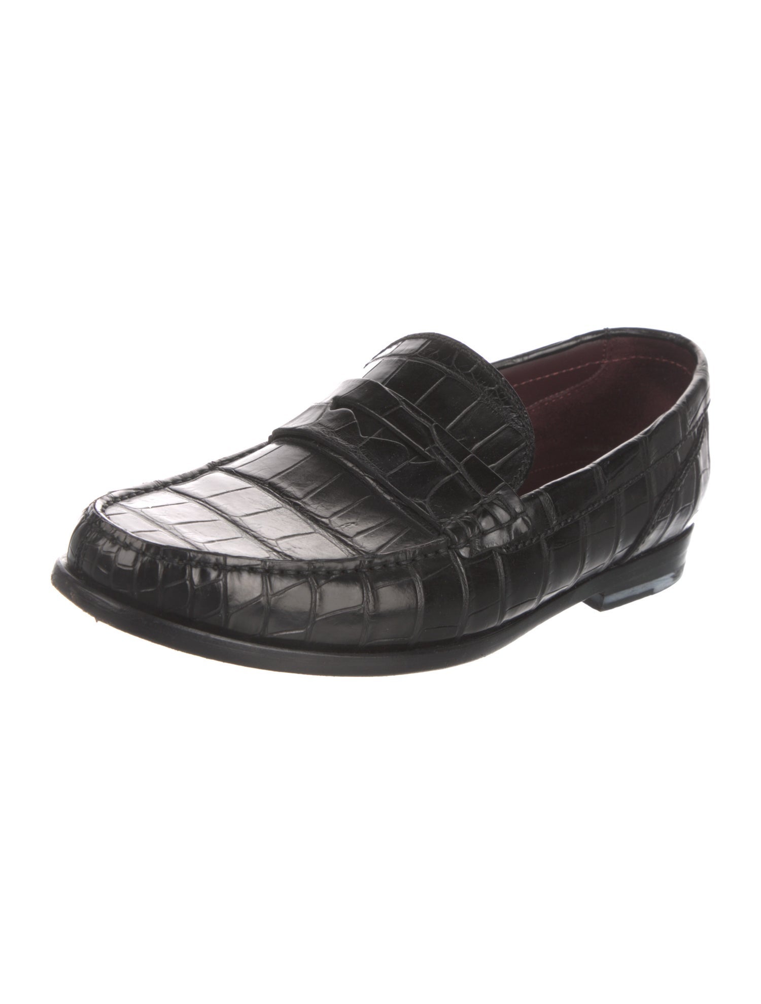 Brioni Crocodile Dress Loafers