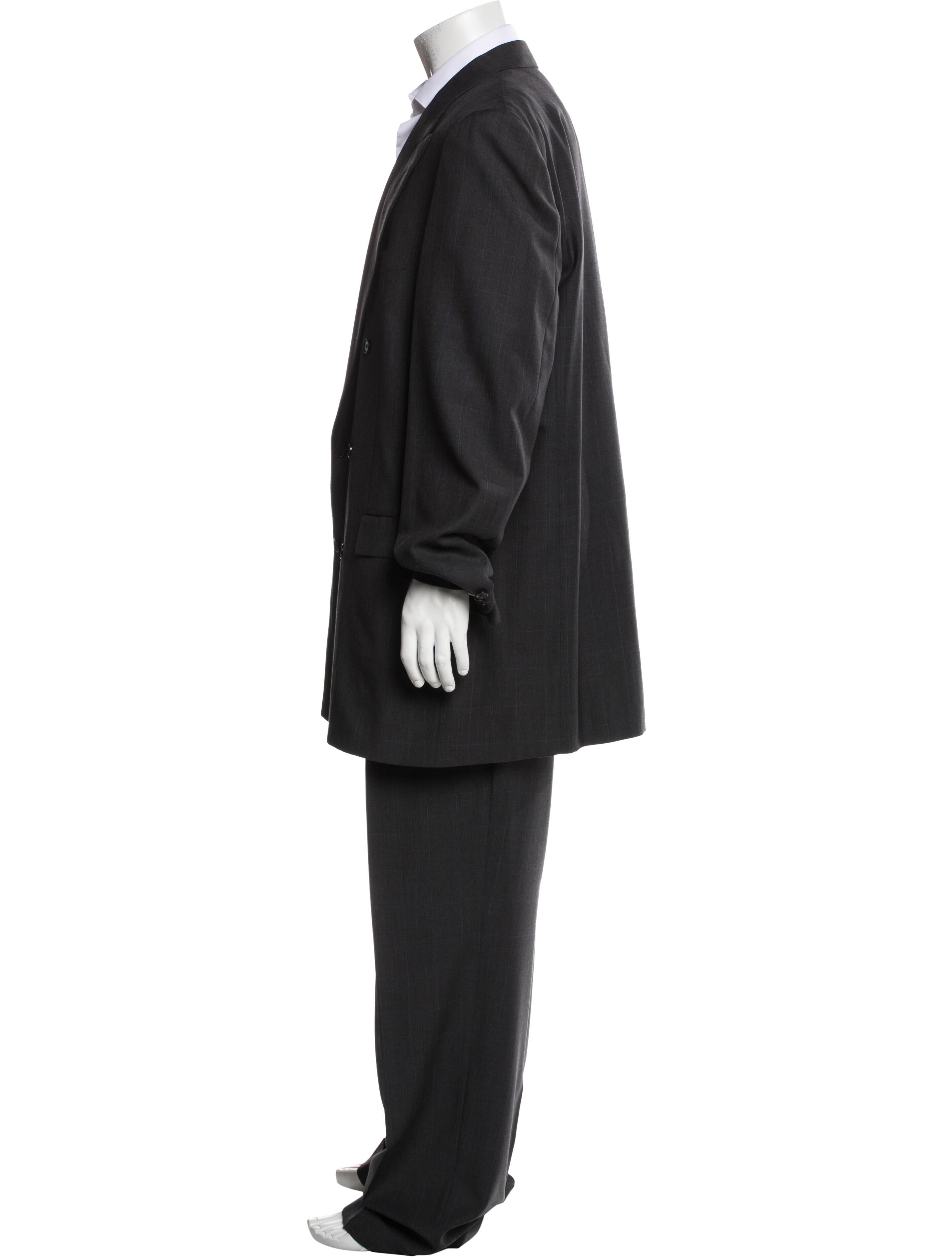 Brioni Wool Plaid Print Two-Piece Blazer