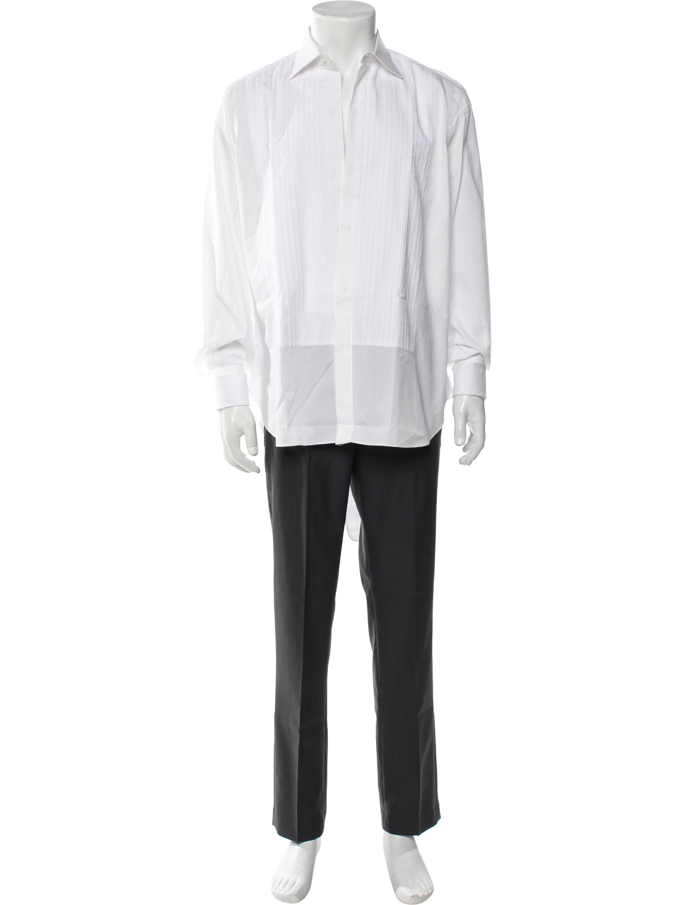 Brioni Long Sleeve Tuxedo Shirt