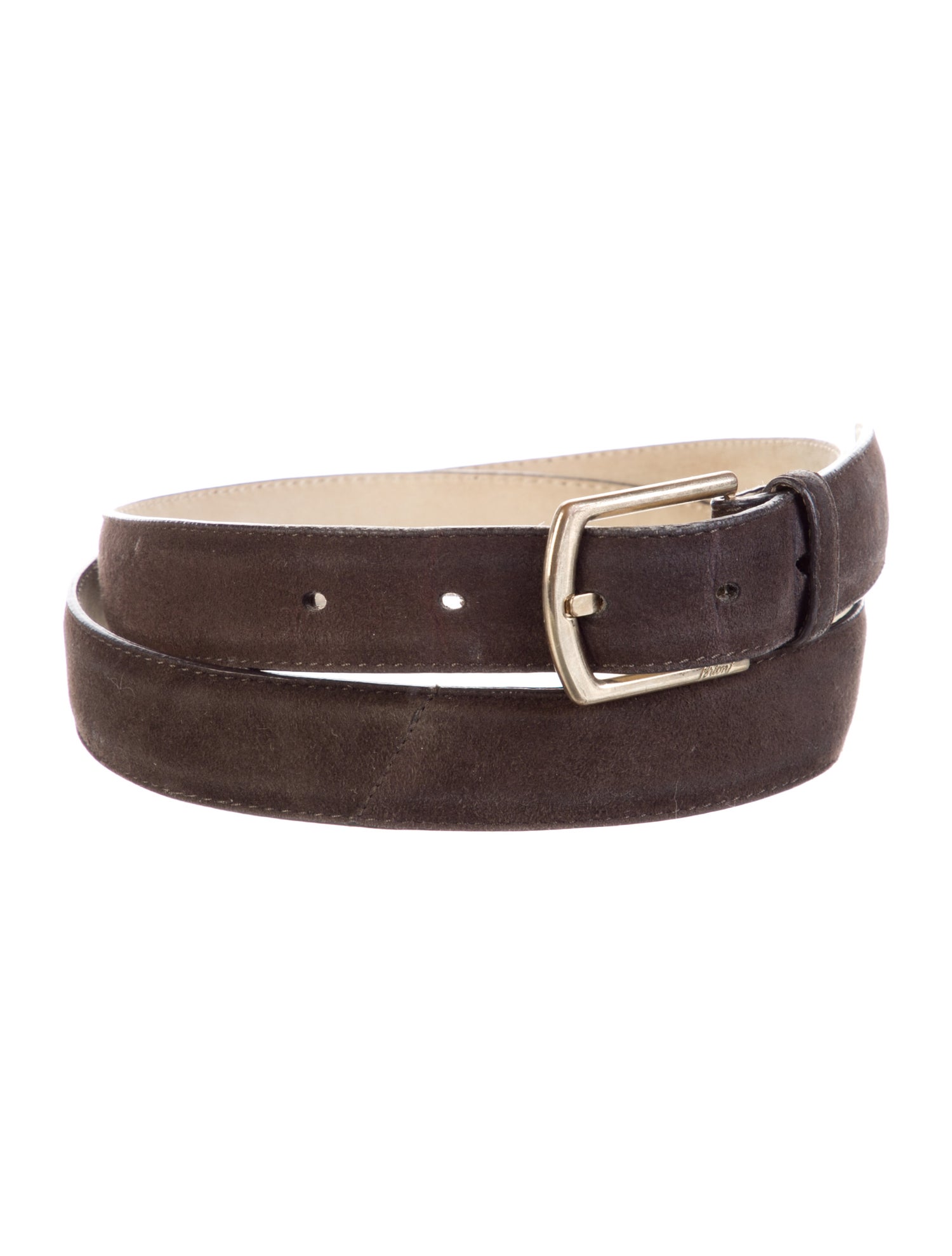 Brioni Skinny Leather Waist Belt