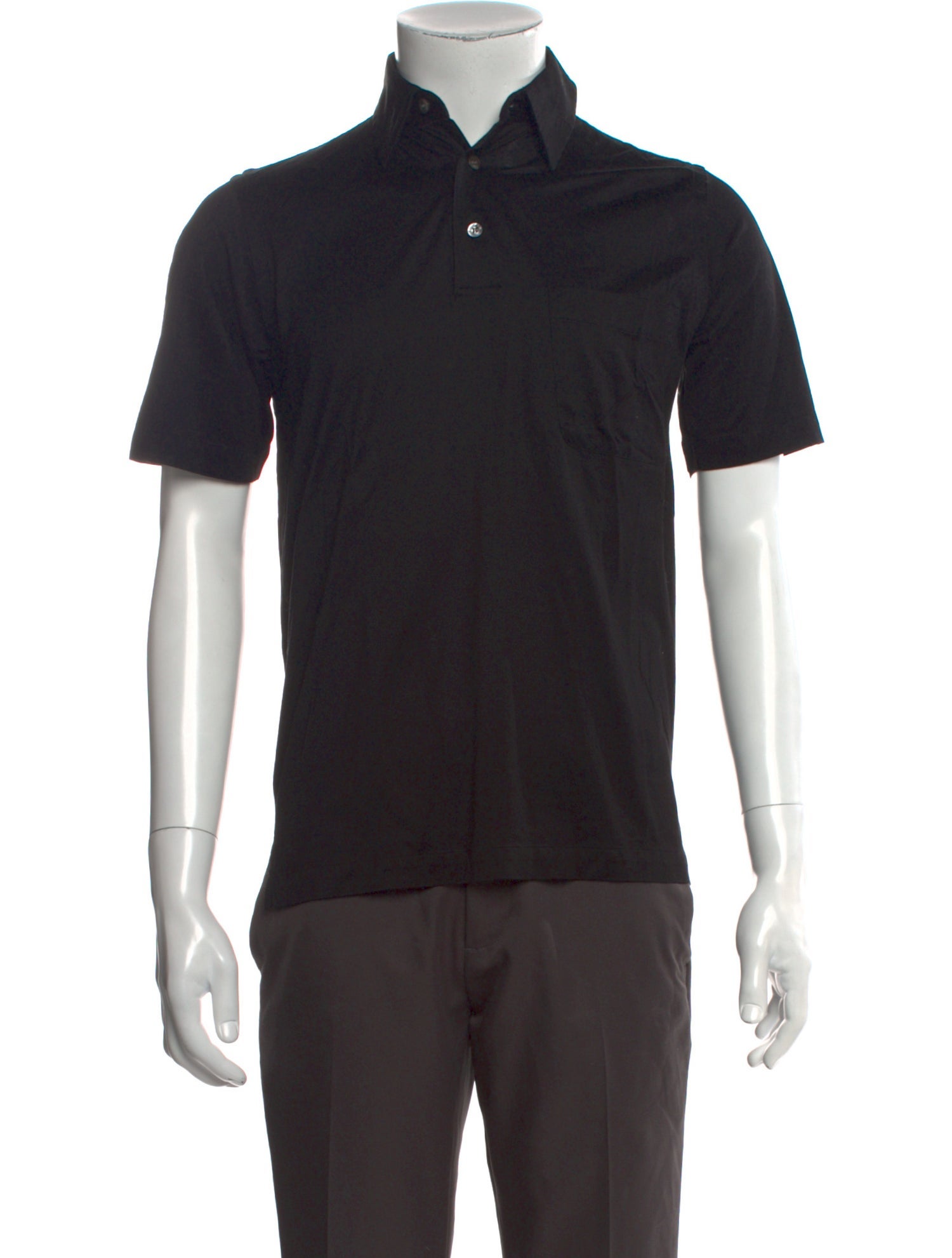 Brioni Collar Short Sleeve Polo Shirt