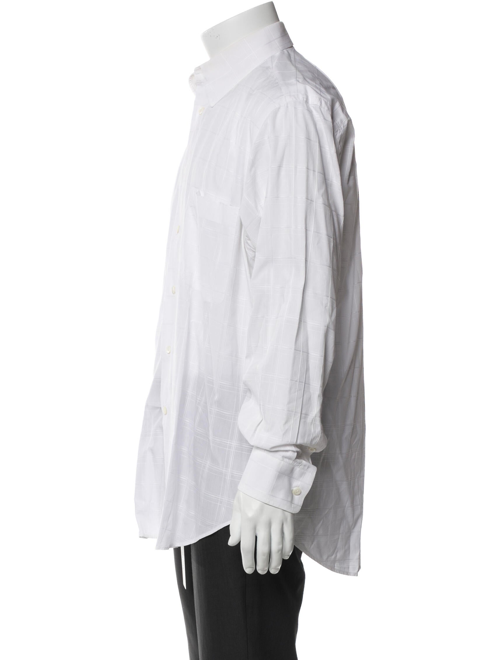 Brioni Striped Long Sleeve Dress Shirt