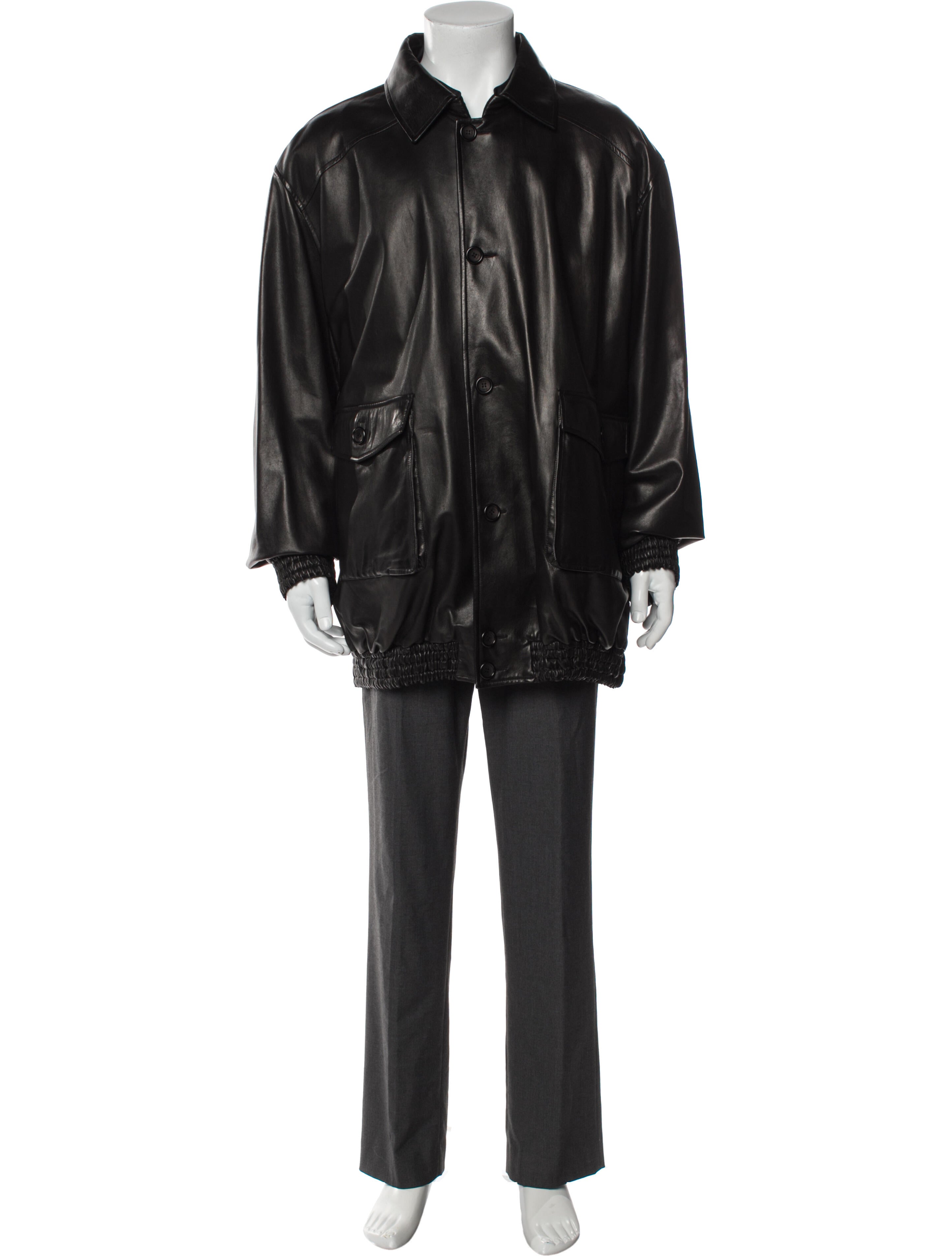 Brioni Leather Parka
