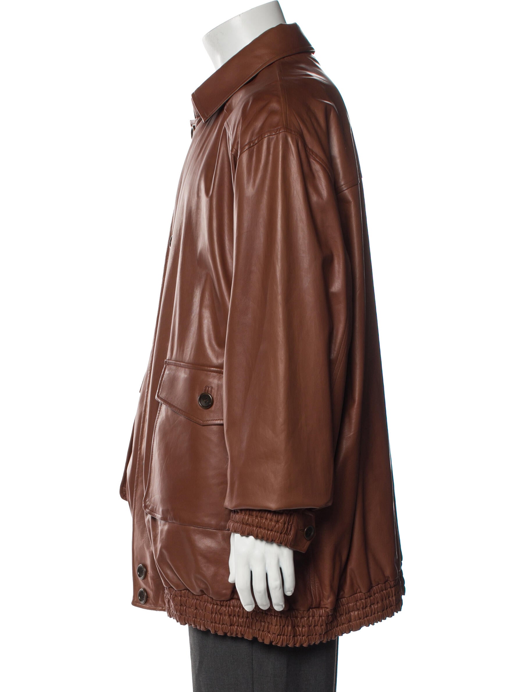 Brioni Leather Parka