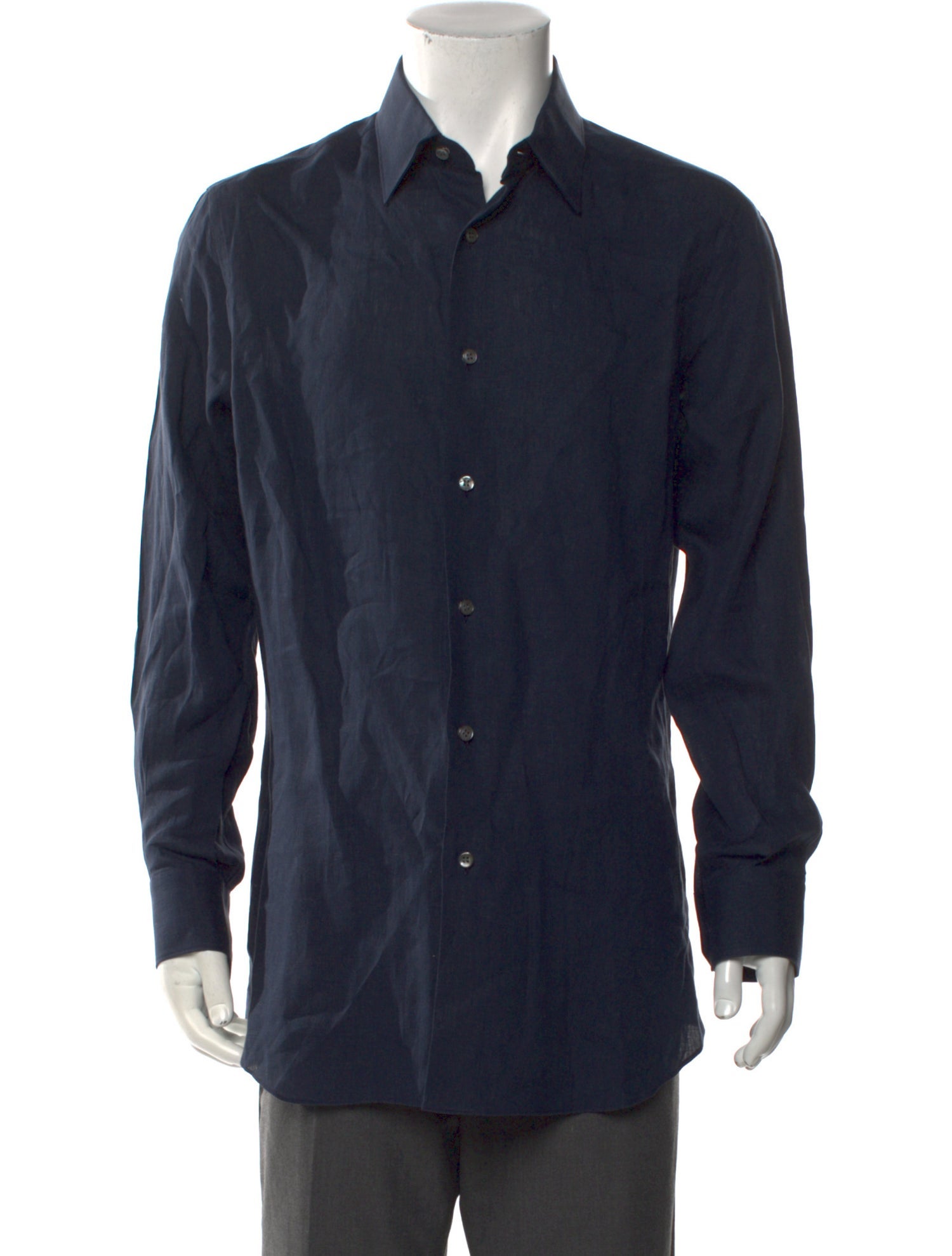 Brioni Linen Long Sleeve Dress Shirt w/ Tags