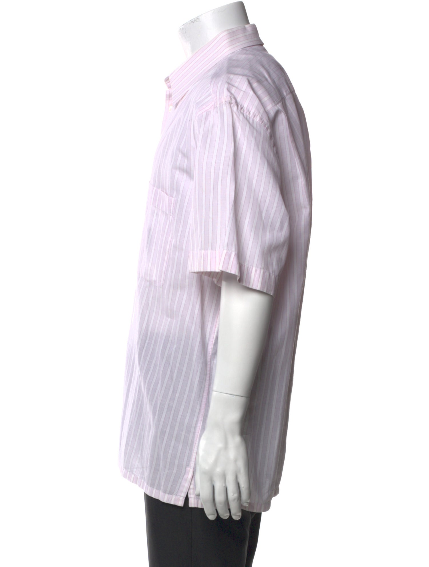 Brioni Striped Short Sleeve Shirt