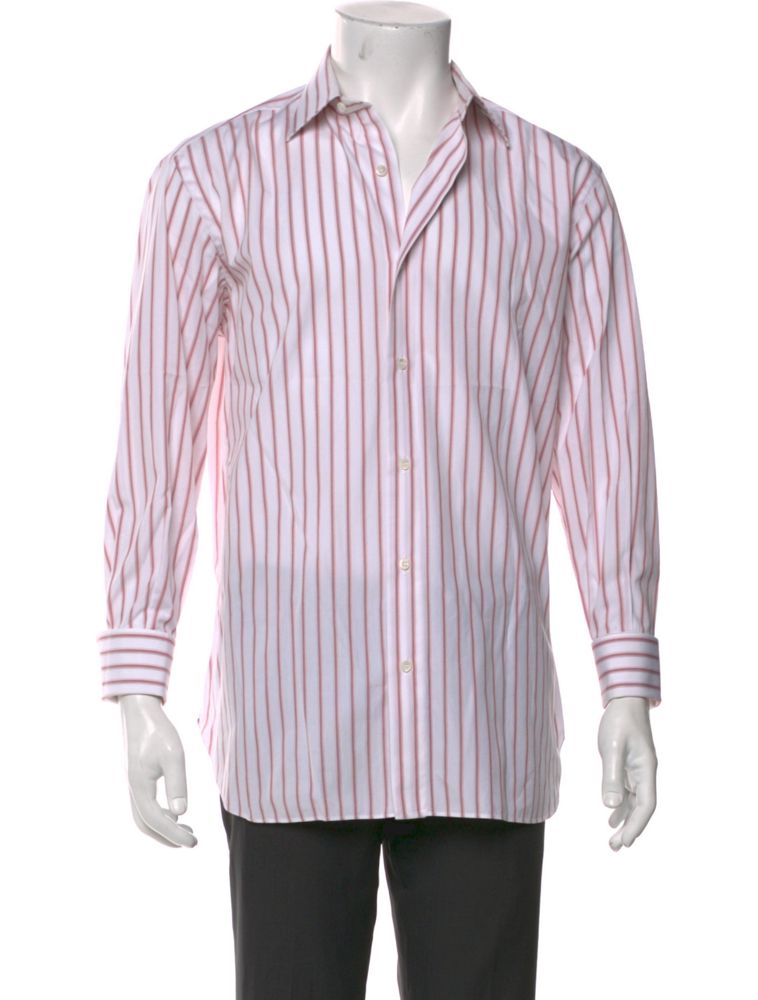 Brioni Striped Long Sleeve Shirt