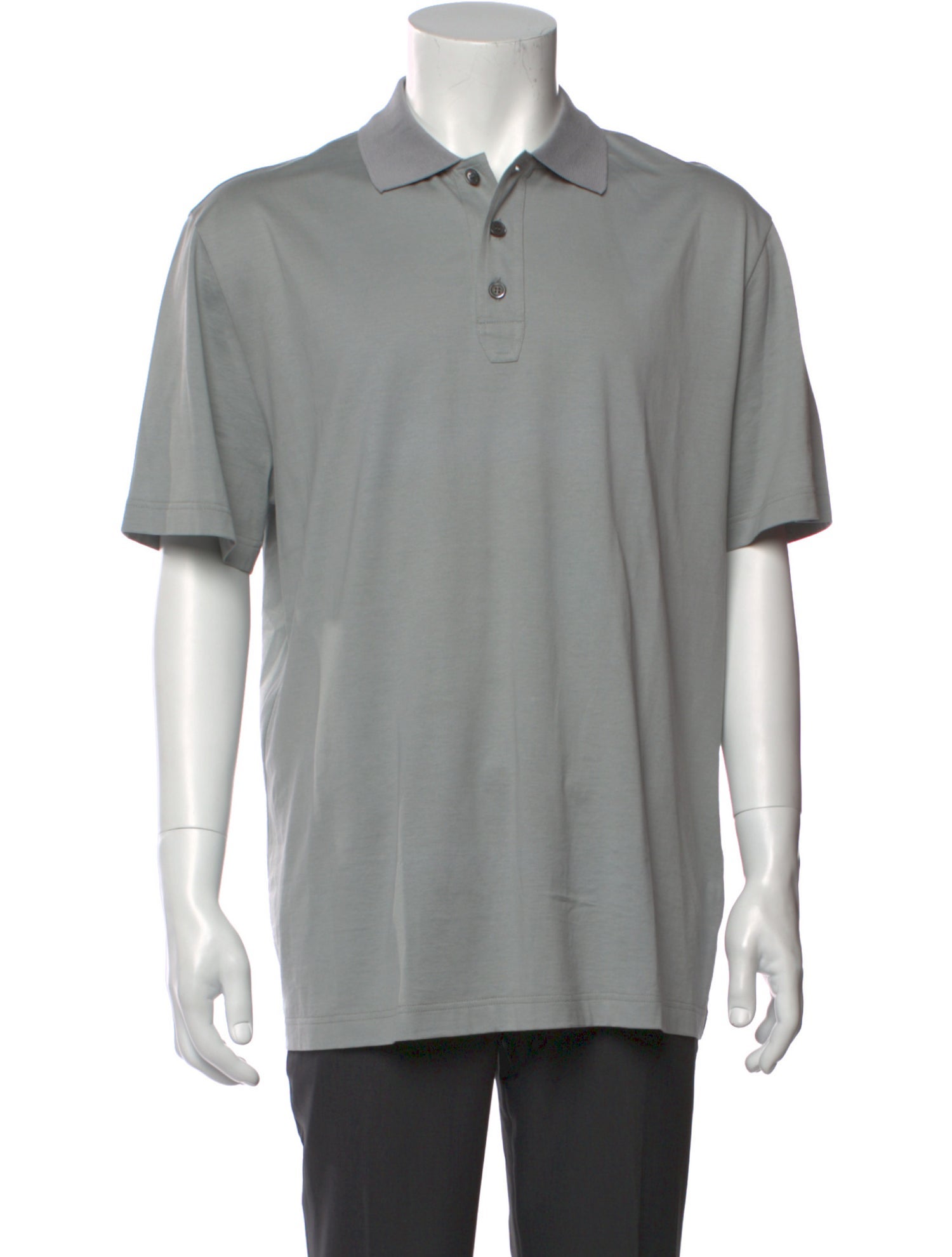 Brioni Crew Neck Short Sleeve Polo Shirt