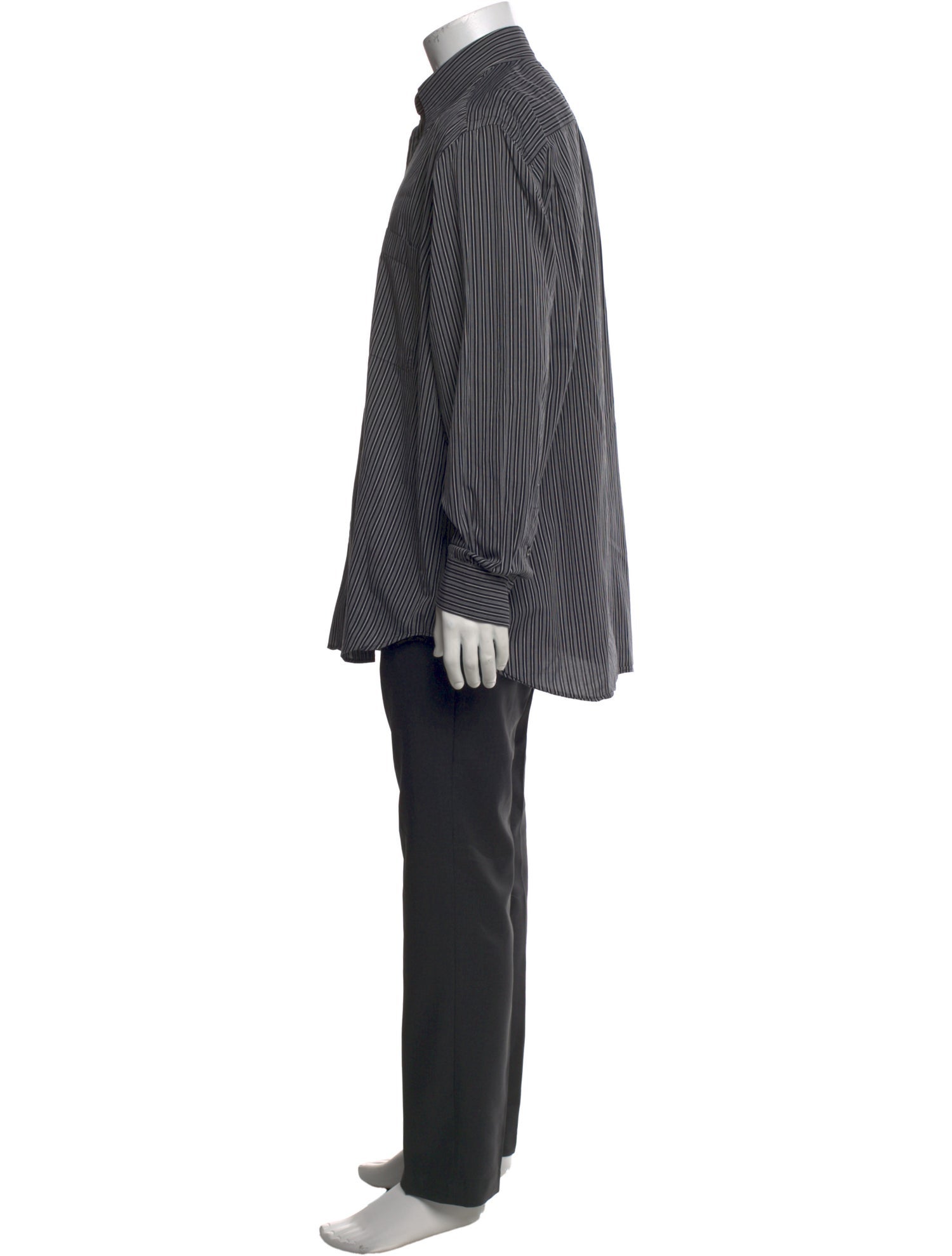 Brioni Striped Long Sleeve Shirt