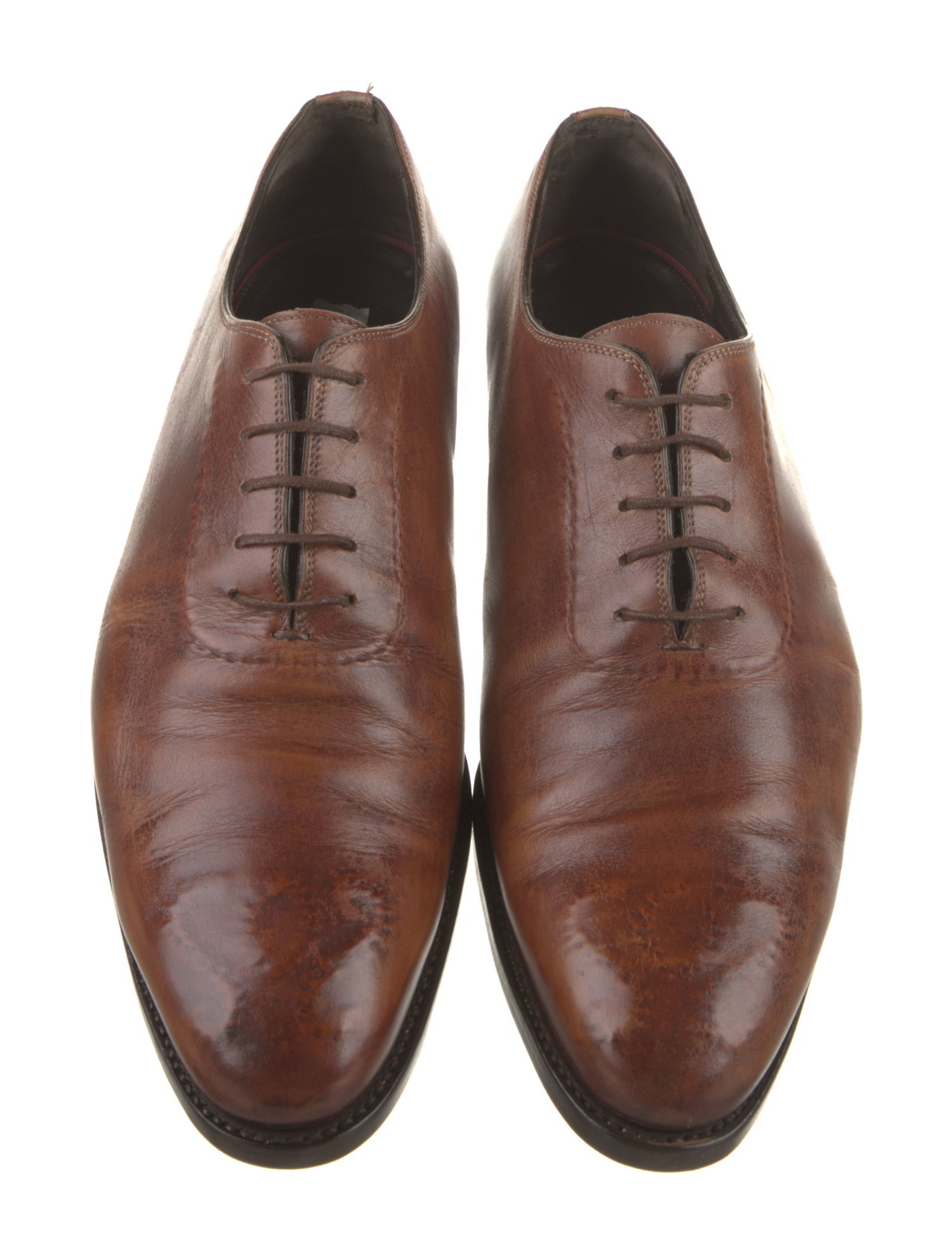 Brioni Leather Oxfords