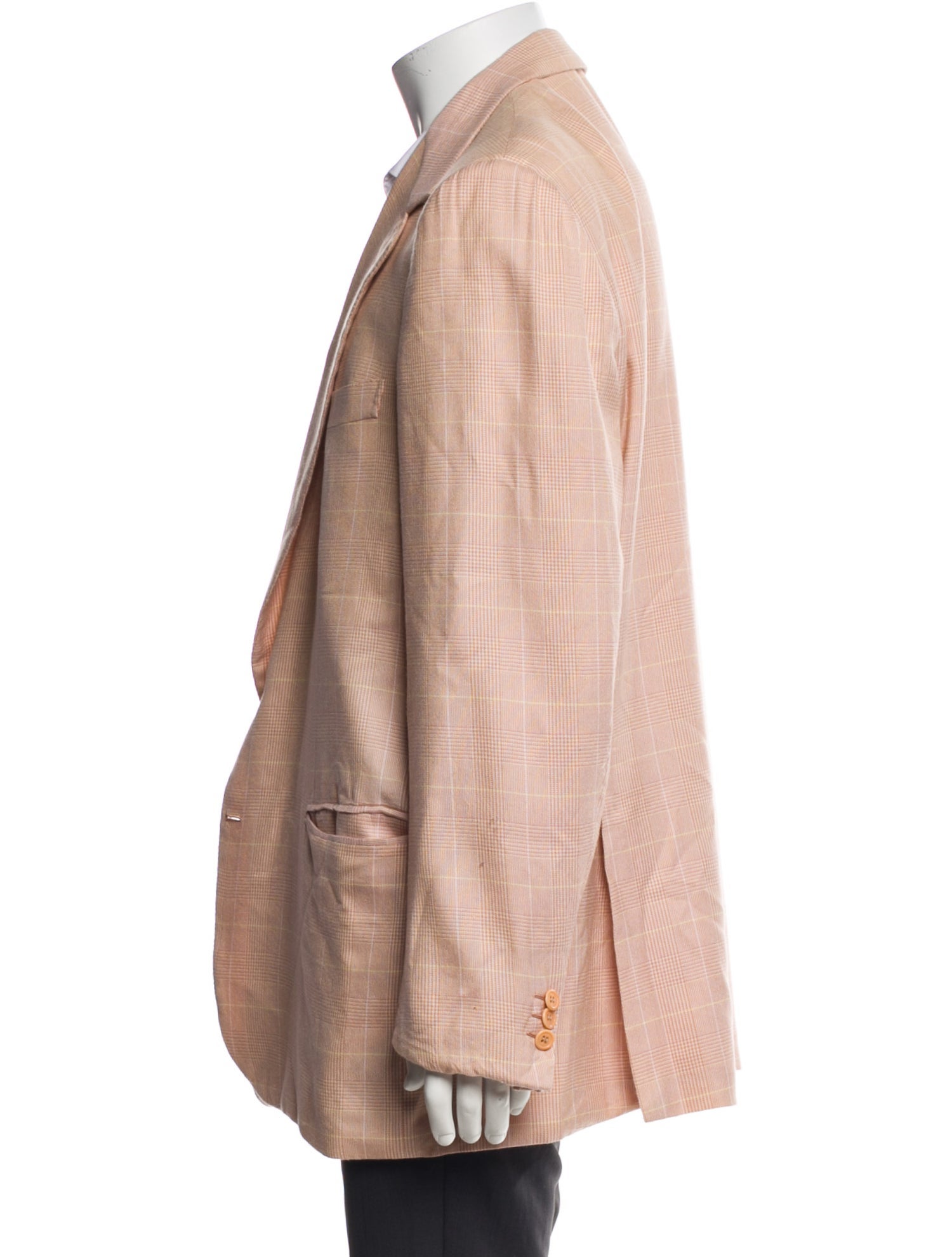 Brioni Wool Plaid Print Sport Coat