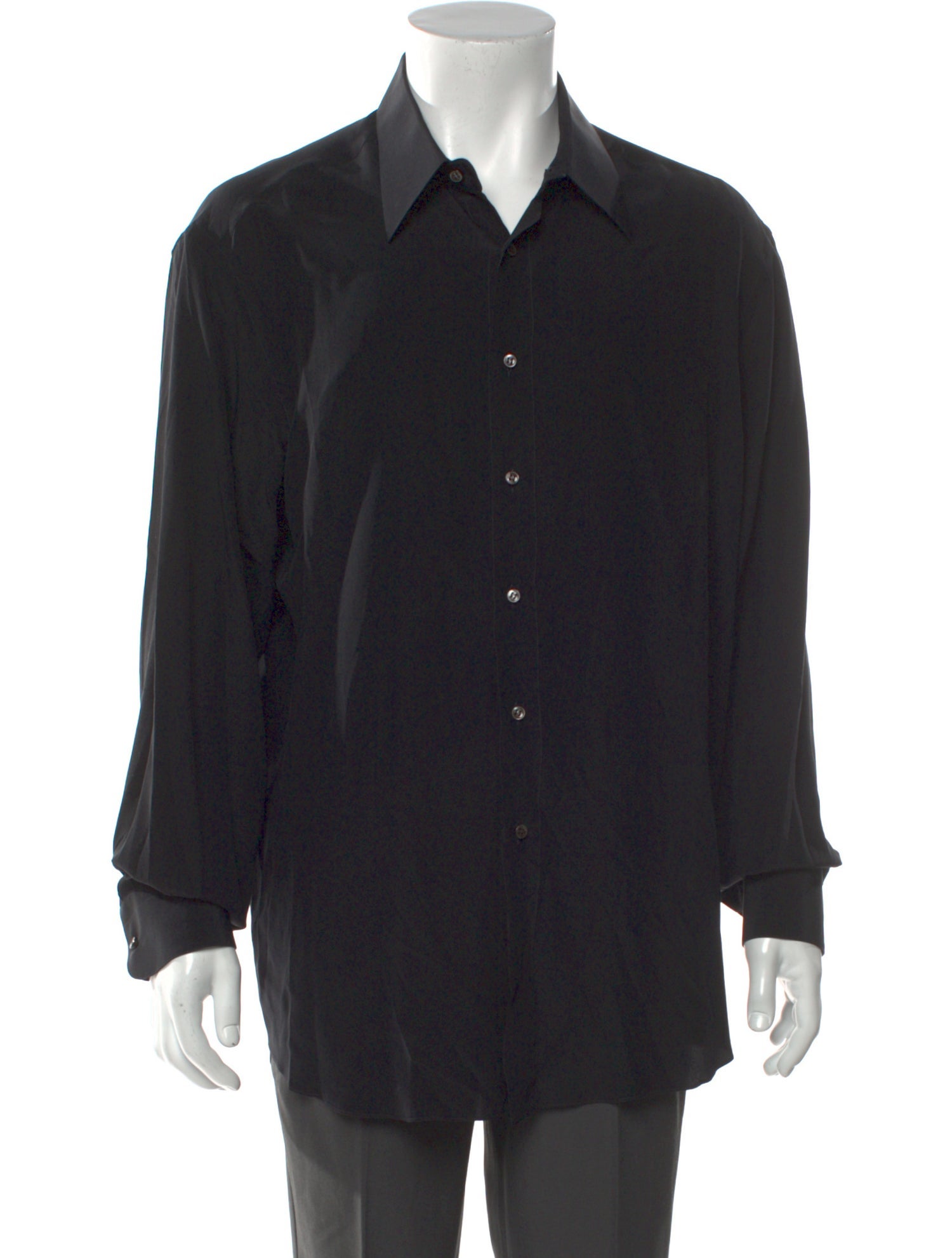 Brioni Silk Long Sleeve Dress Shirt