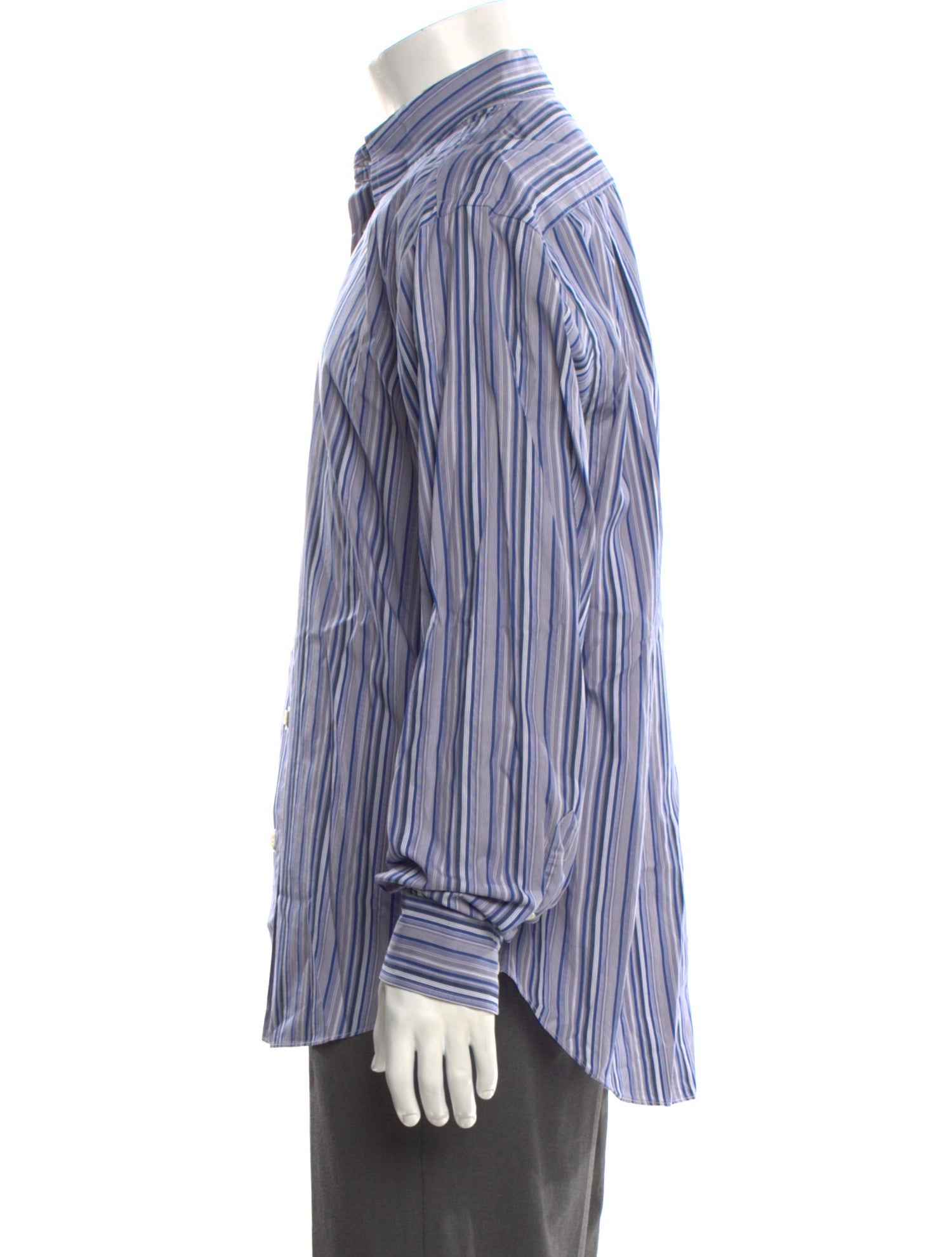 Brioni Striped Long Sleeve Shirt