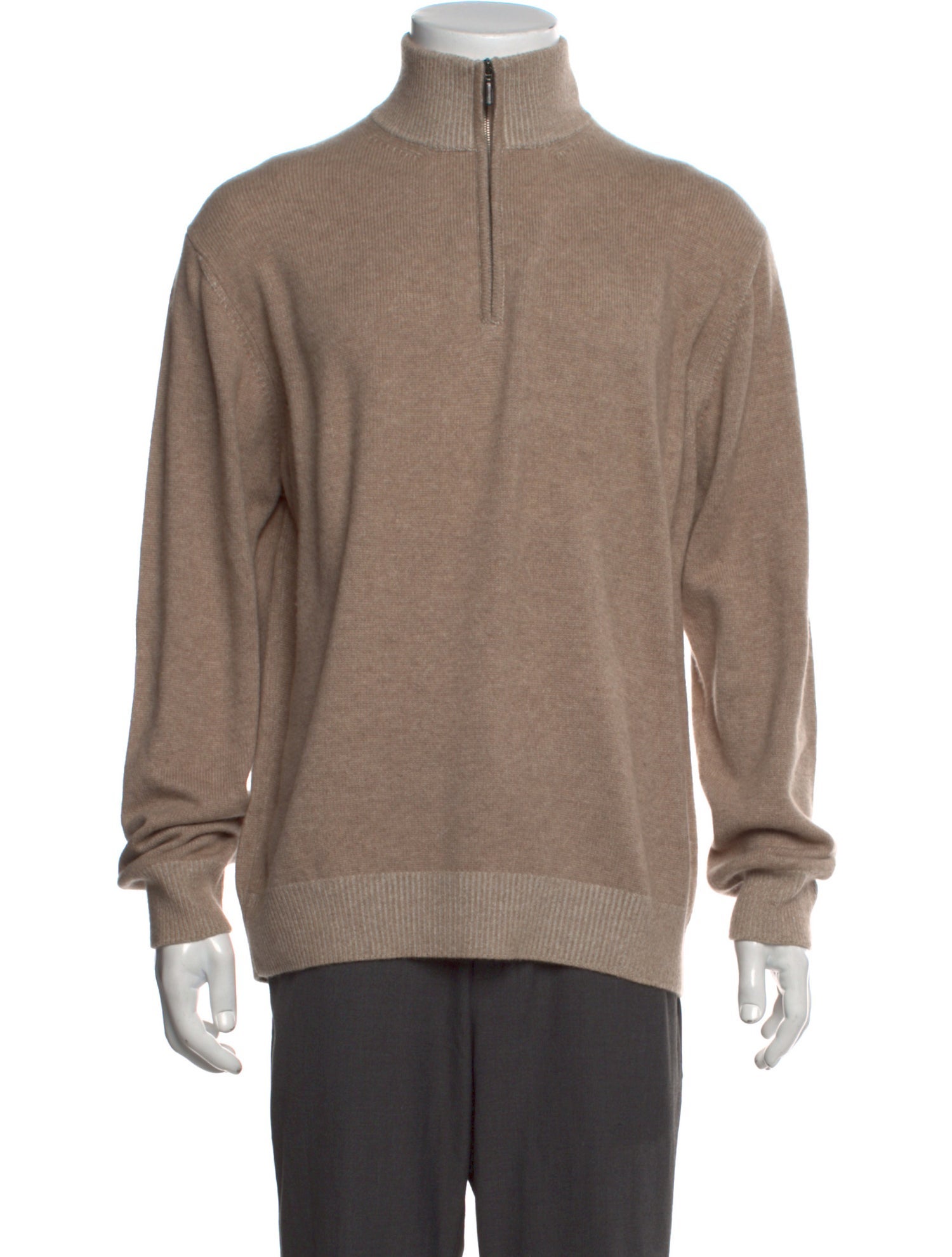 Brioni Cashmere Mock Neck Pullover
