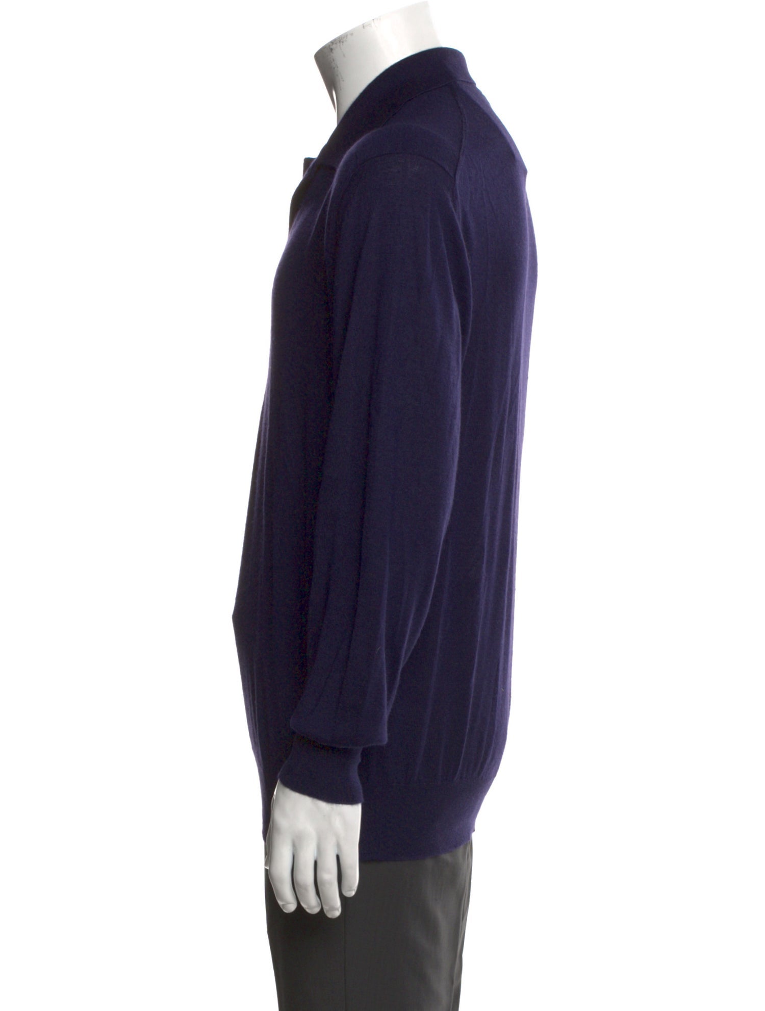 Brioni Cashmere V-Neck Polo Sweater