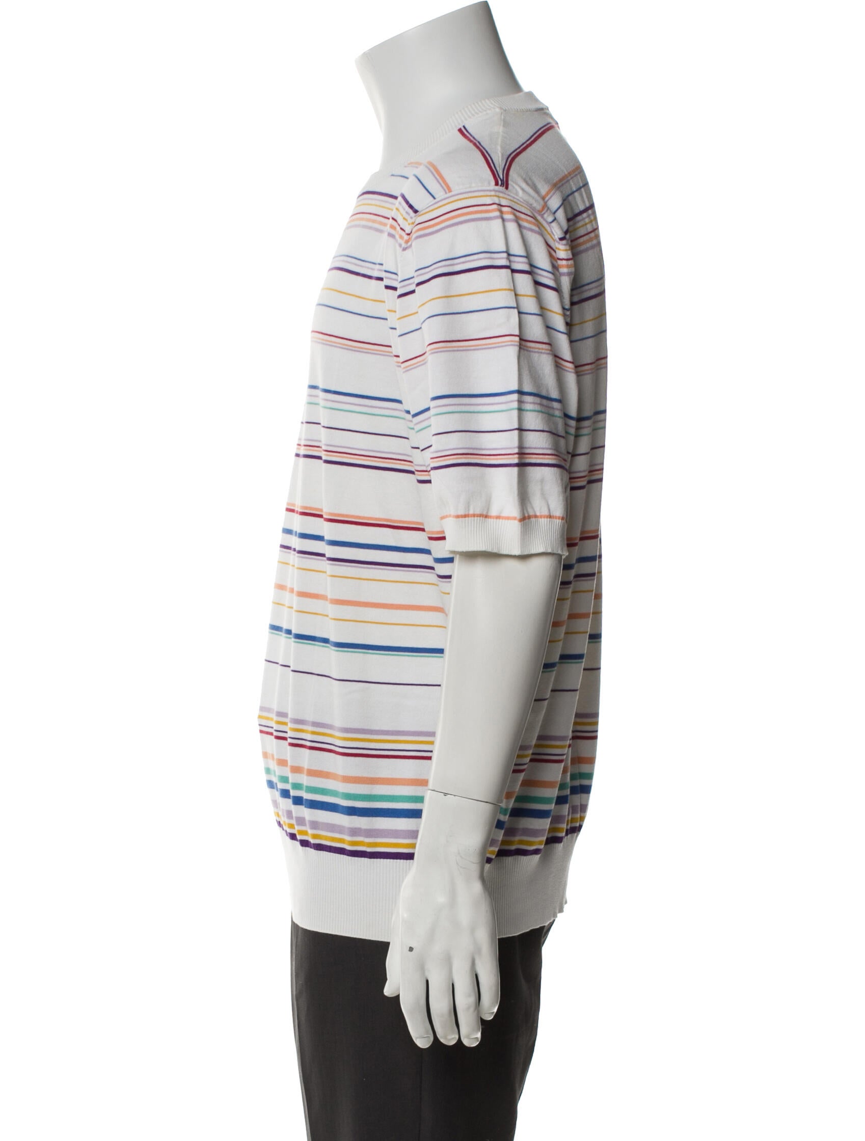 Brioni Striped Crew Neck T-Shirt