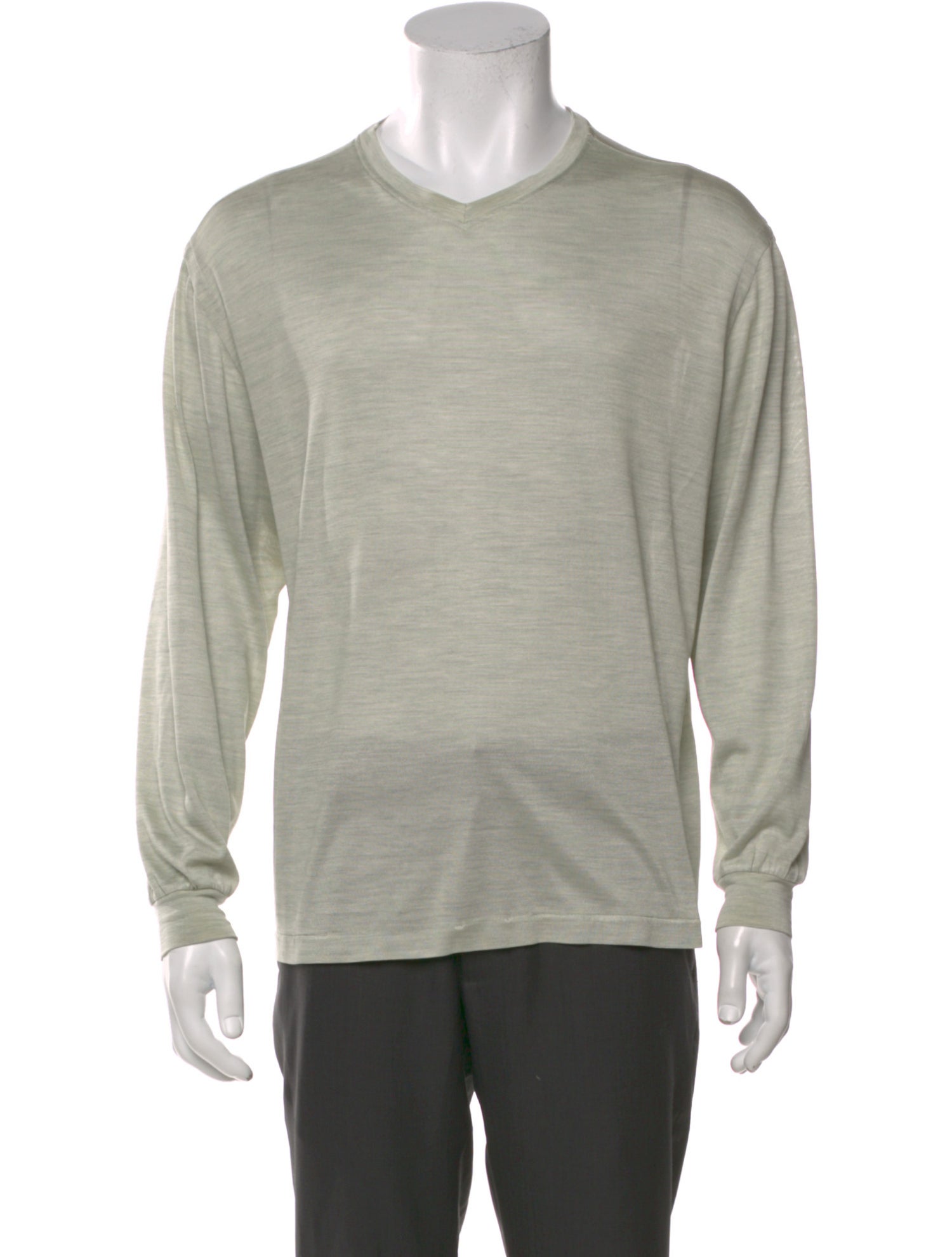 Brioni Silk V-Neck Pullover