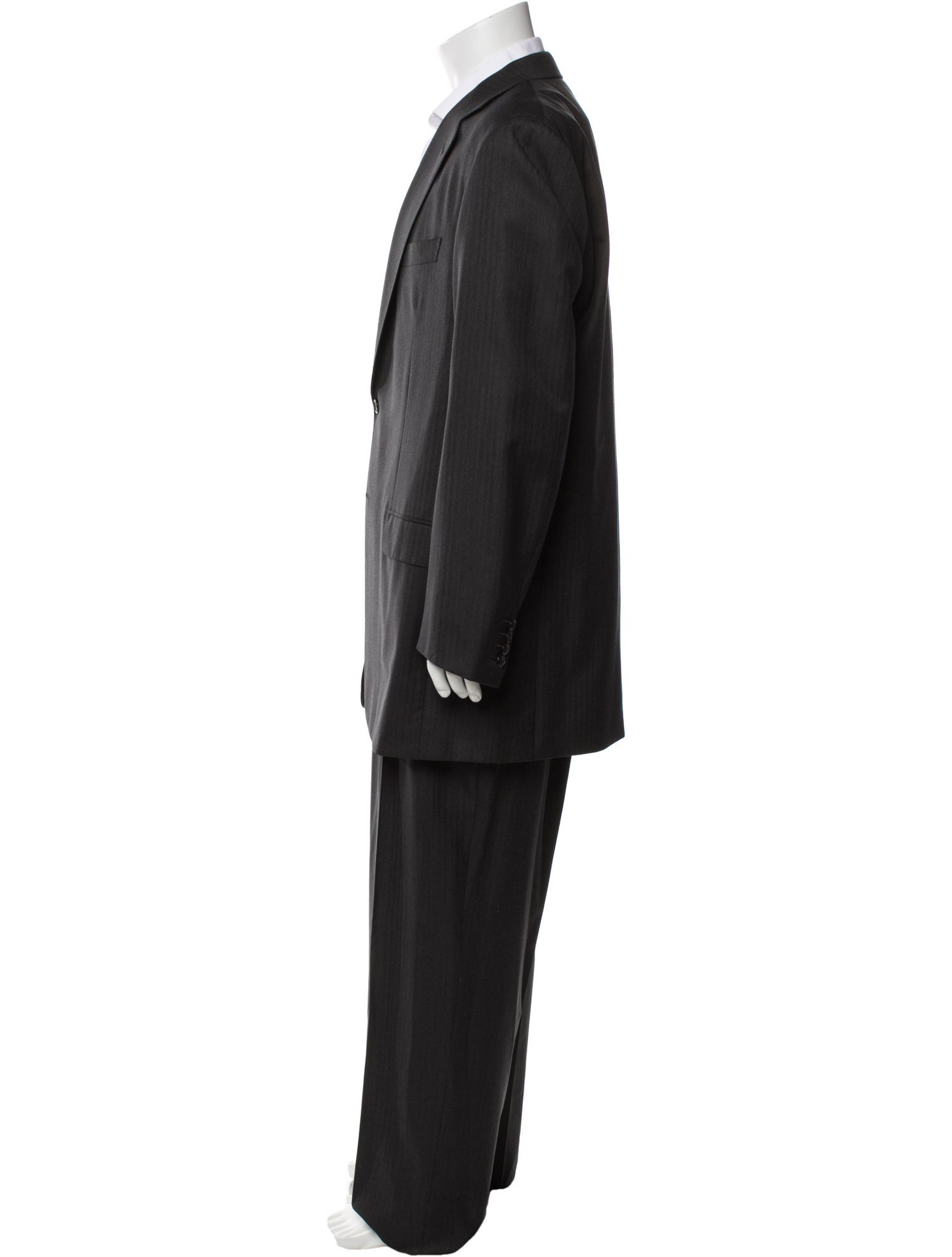 Brioni Wool Striped Two-Piece Blazer