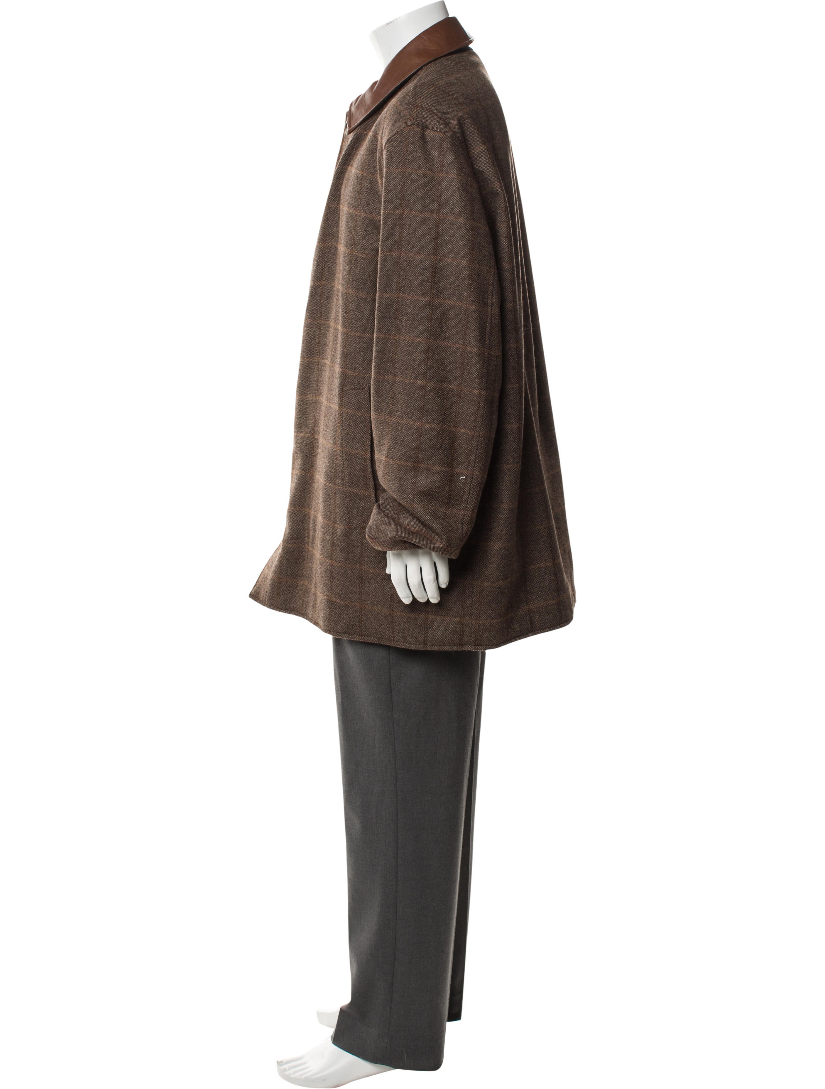 Brioni Tweed Pattern Overcoat