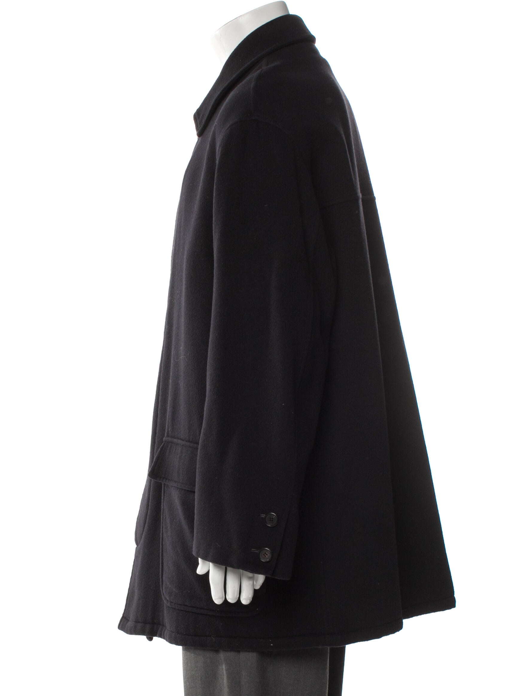 Brioni Leather Overcoat