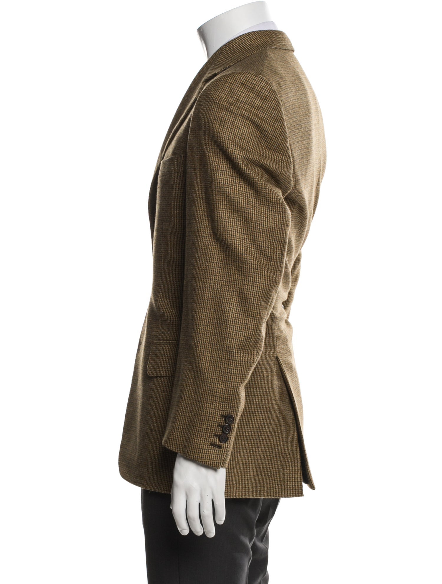 Brioni Cashmere Plaid Print Blazer