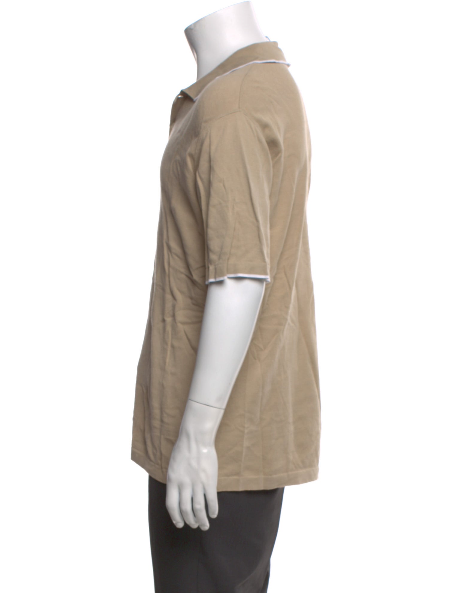 Brioni Collar Short Sleeve Polo Shirt