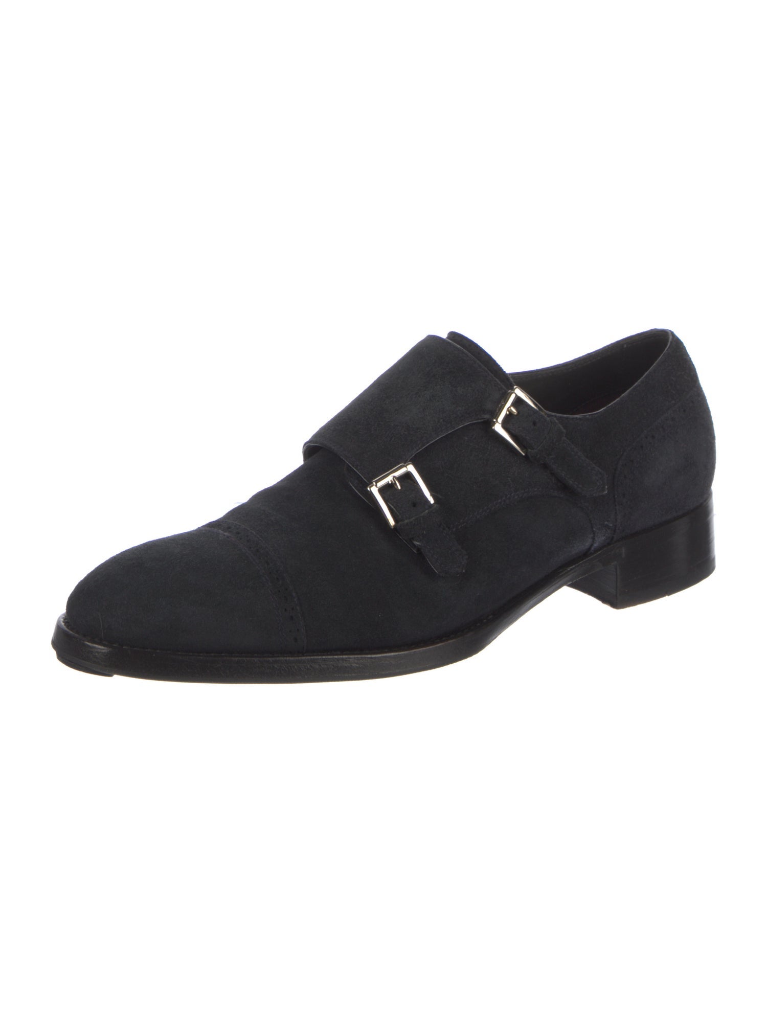 Brioni Suede Monk Straps