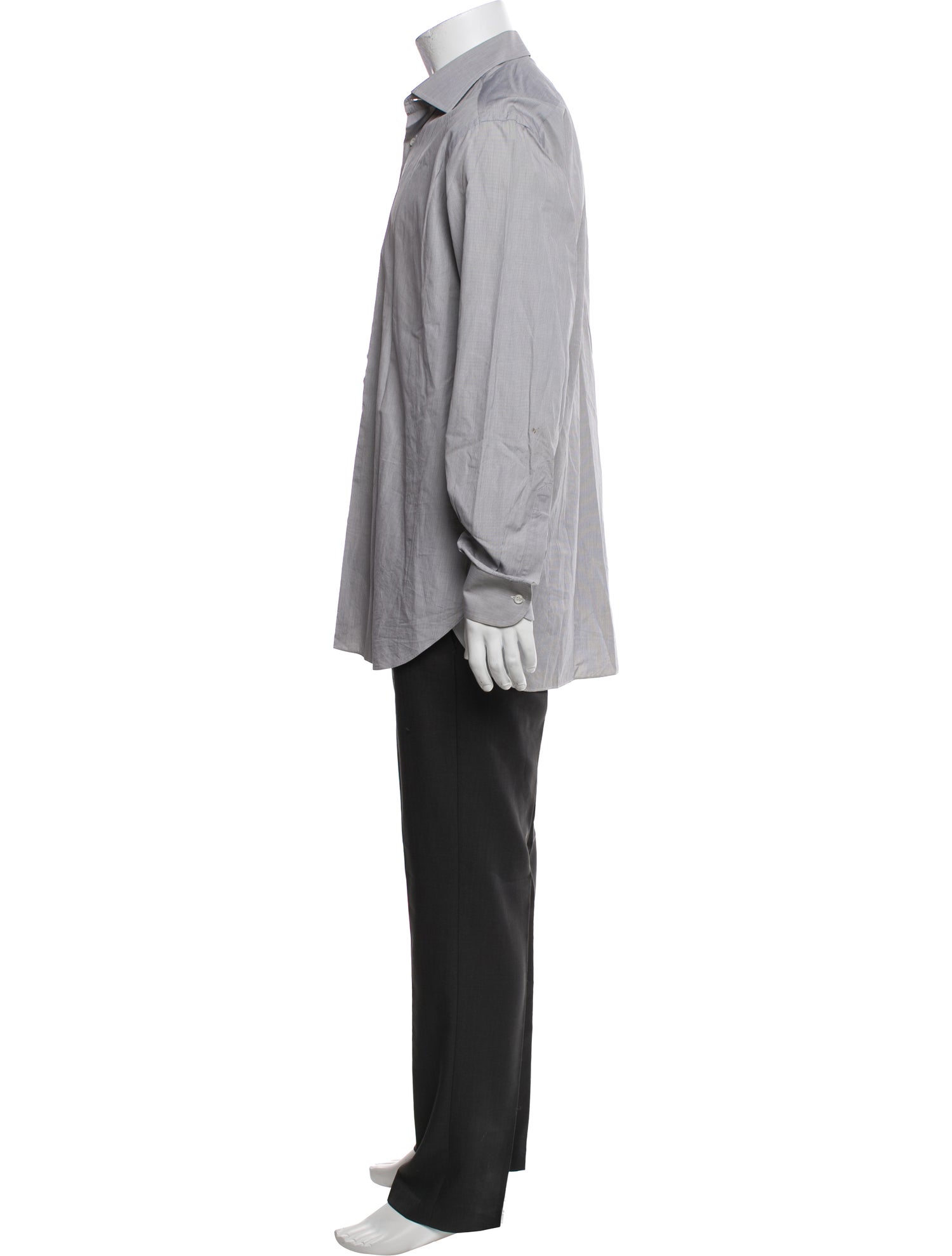 Brioni Striped Long Sleeve Dress Shirt