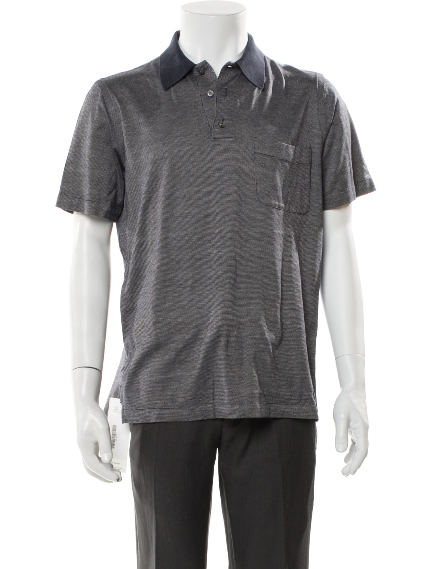 Brioni Crew Neck Short Sleeve Polo Shirt