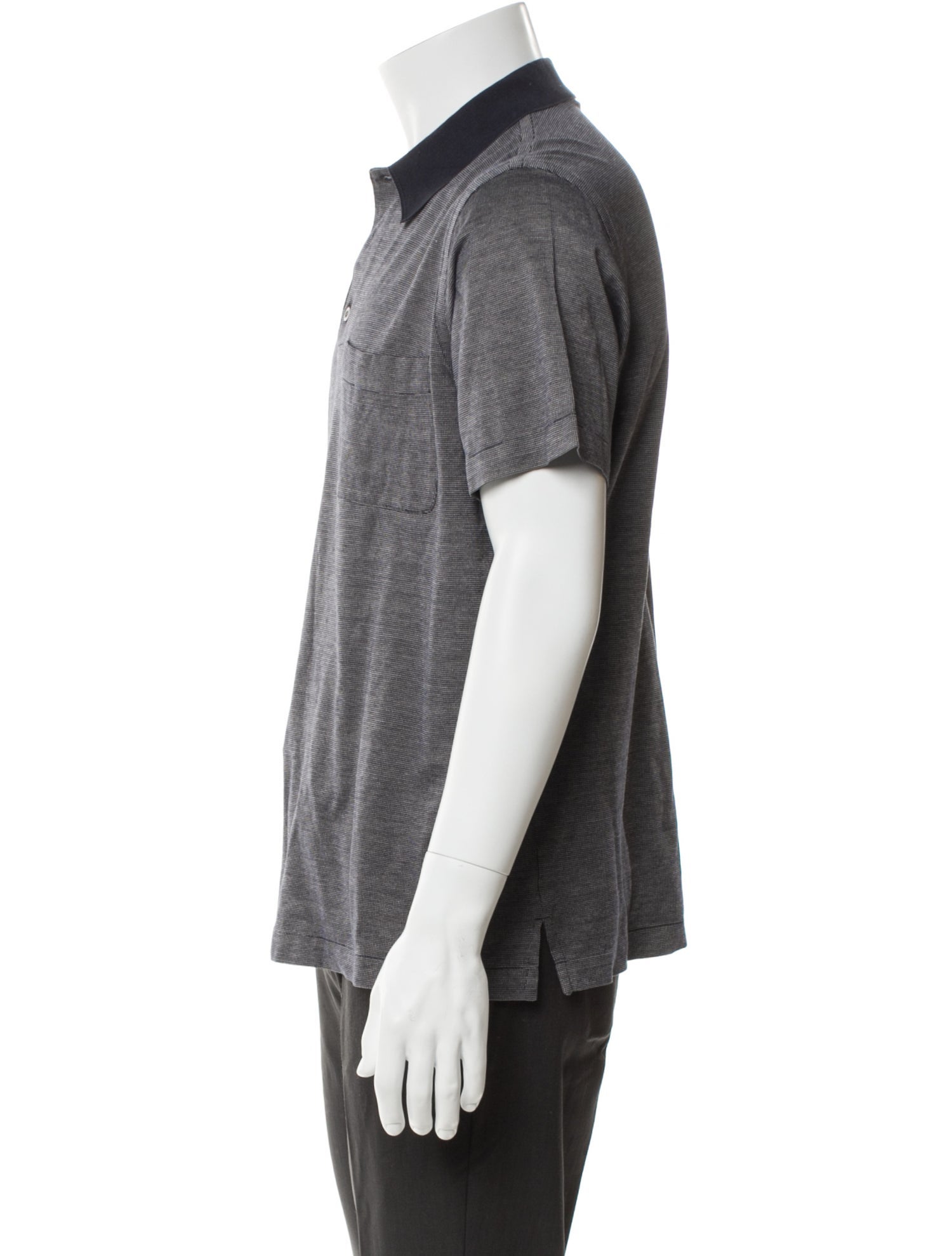 Brioni Crew Neck Short Sleeve Polo Shirt