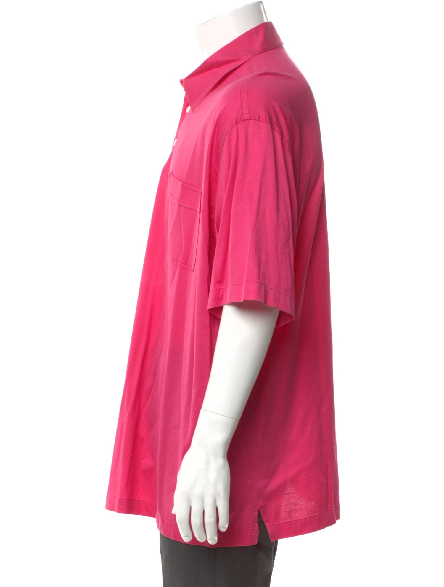 Brioni V-Neck Short Sleeve Polo Shirt