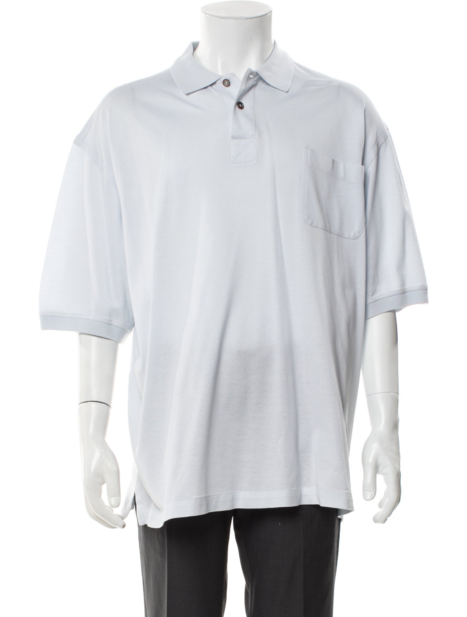 Brioni Collar Short Sleeve Polo Shirt