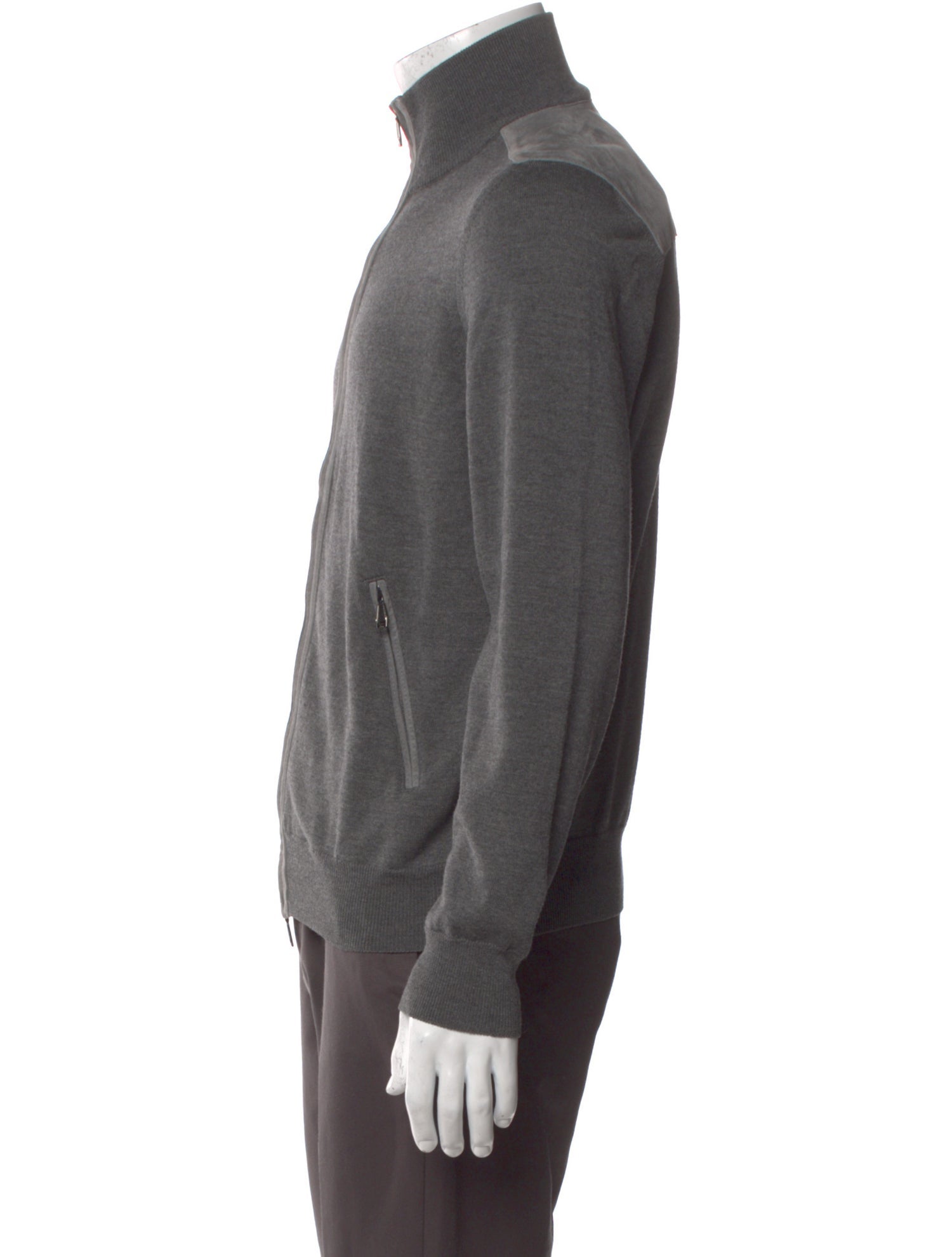 Brioni Wool Turtleneck Cardigan