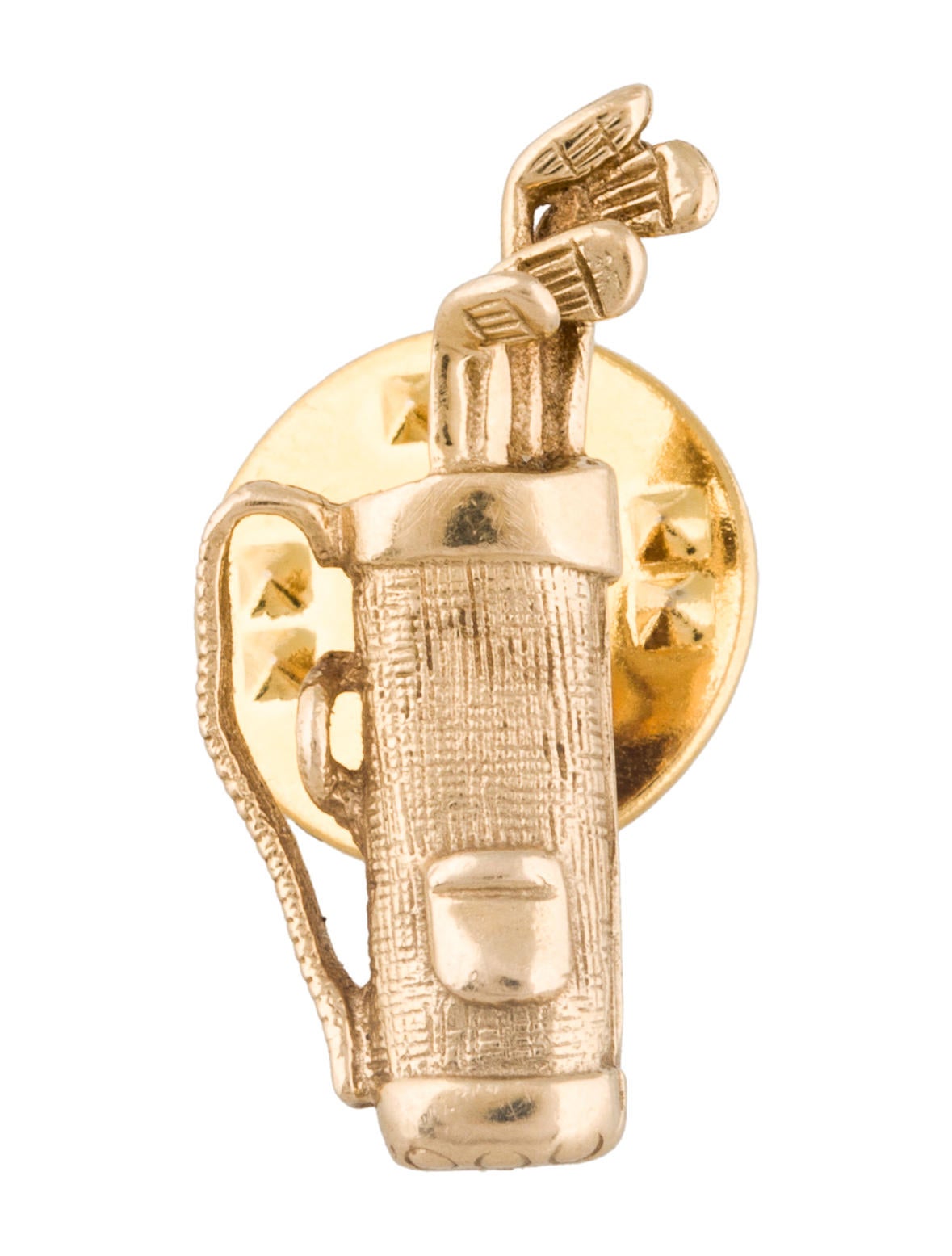 14K Golf Club Lapel Pin Pins BROOC21339 The RealReal